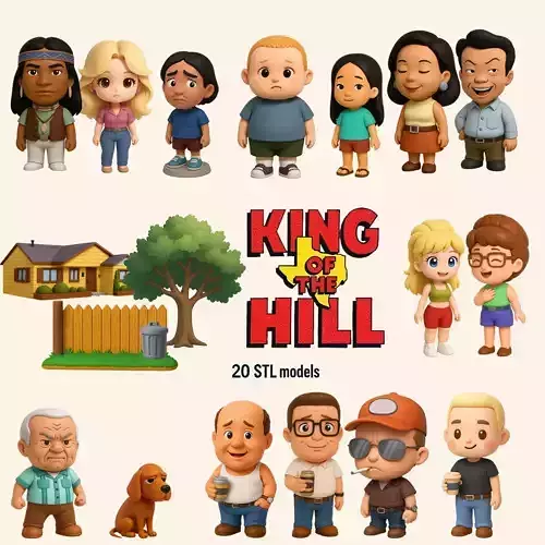 KING OF THE HILL ULTIMATE STL PACK  