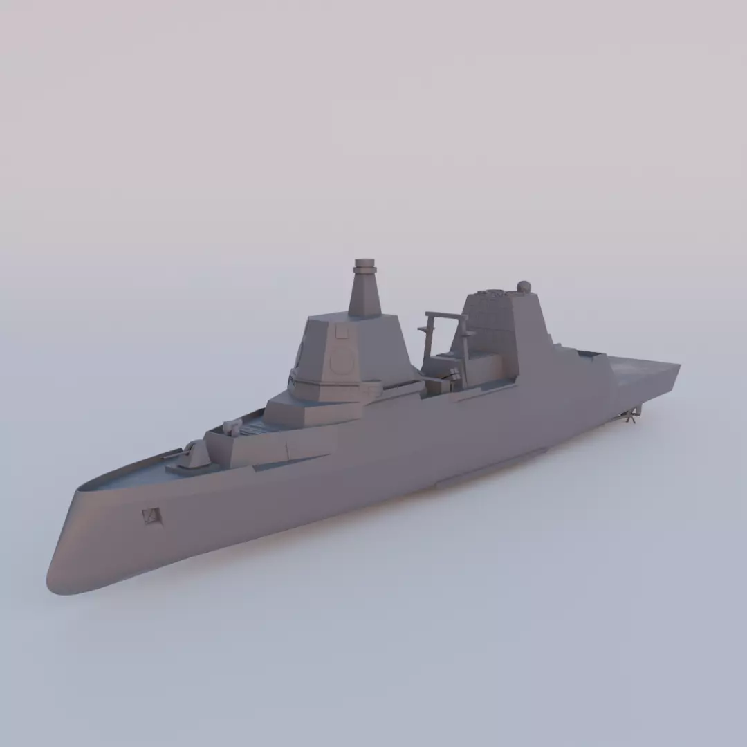 F127 Frigate - German Navy  3D print model_2