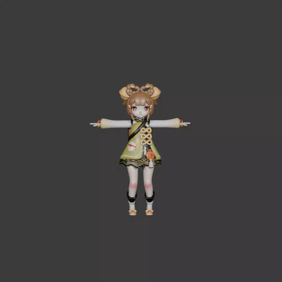 Yaoyao  Genshin Impact 3D Character Model  3D model_2