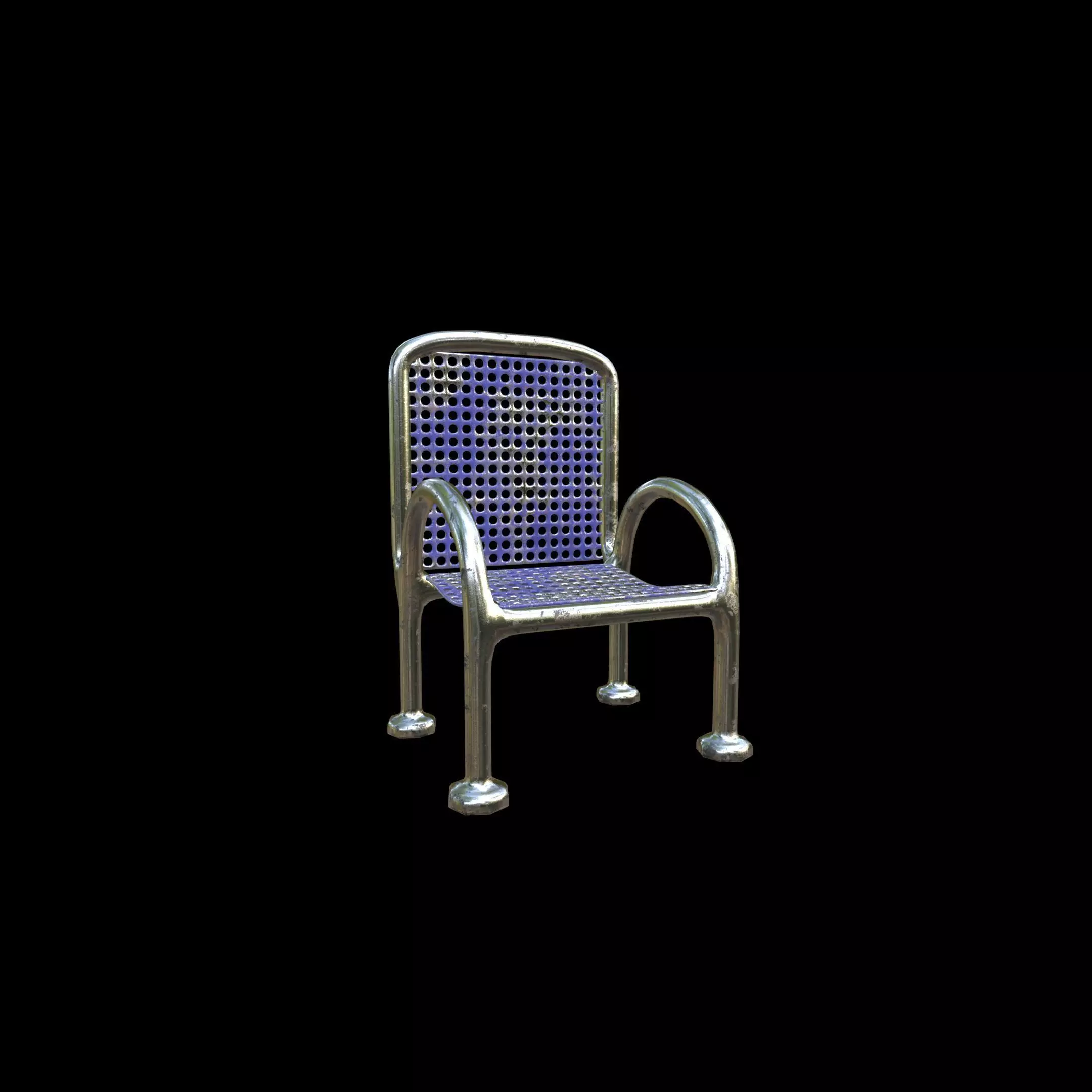 Chair Set Series 07 PBR 4K 3D model_0