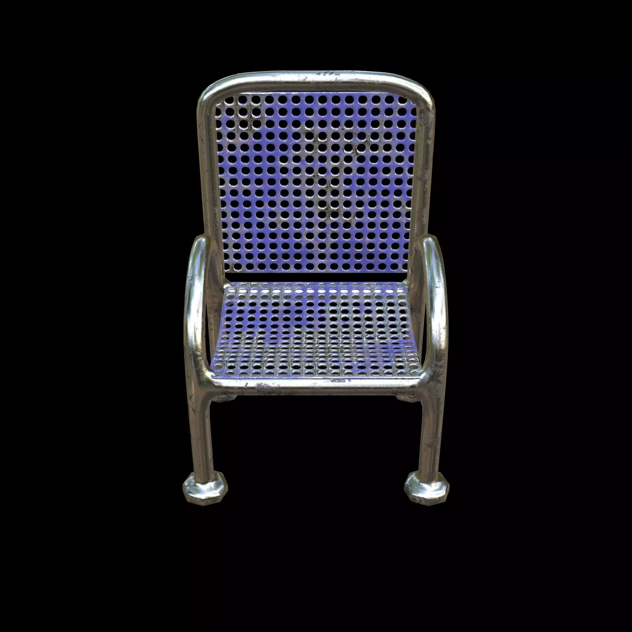 Chair Set Series 07 PBR 4K 3D model_1