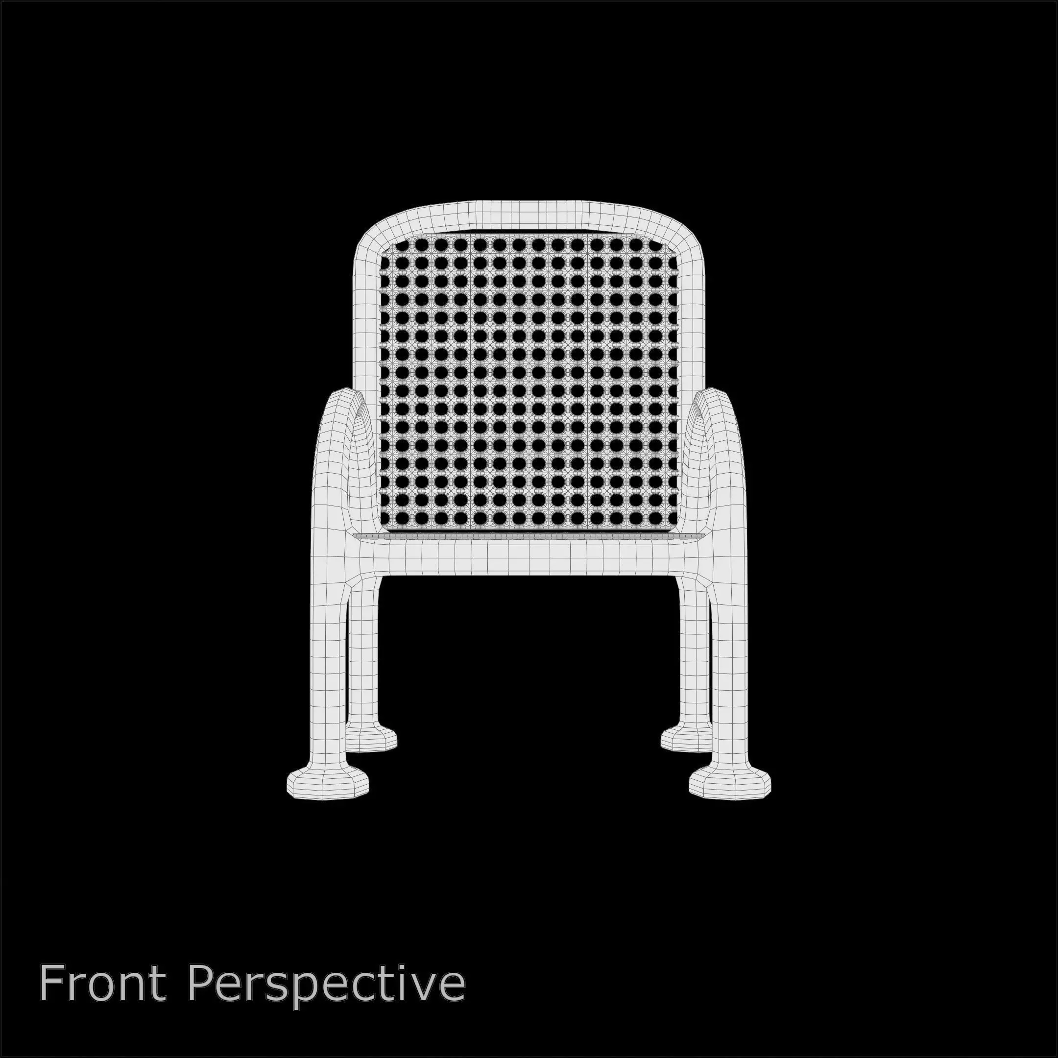 Chair Set Series 07 PBR 4K 3D model_13