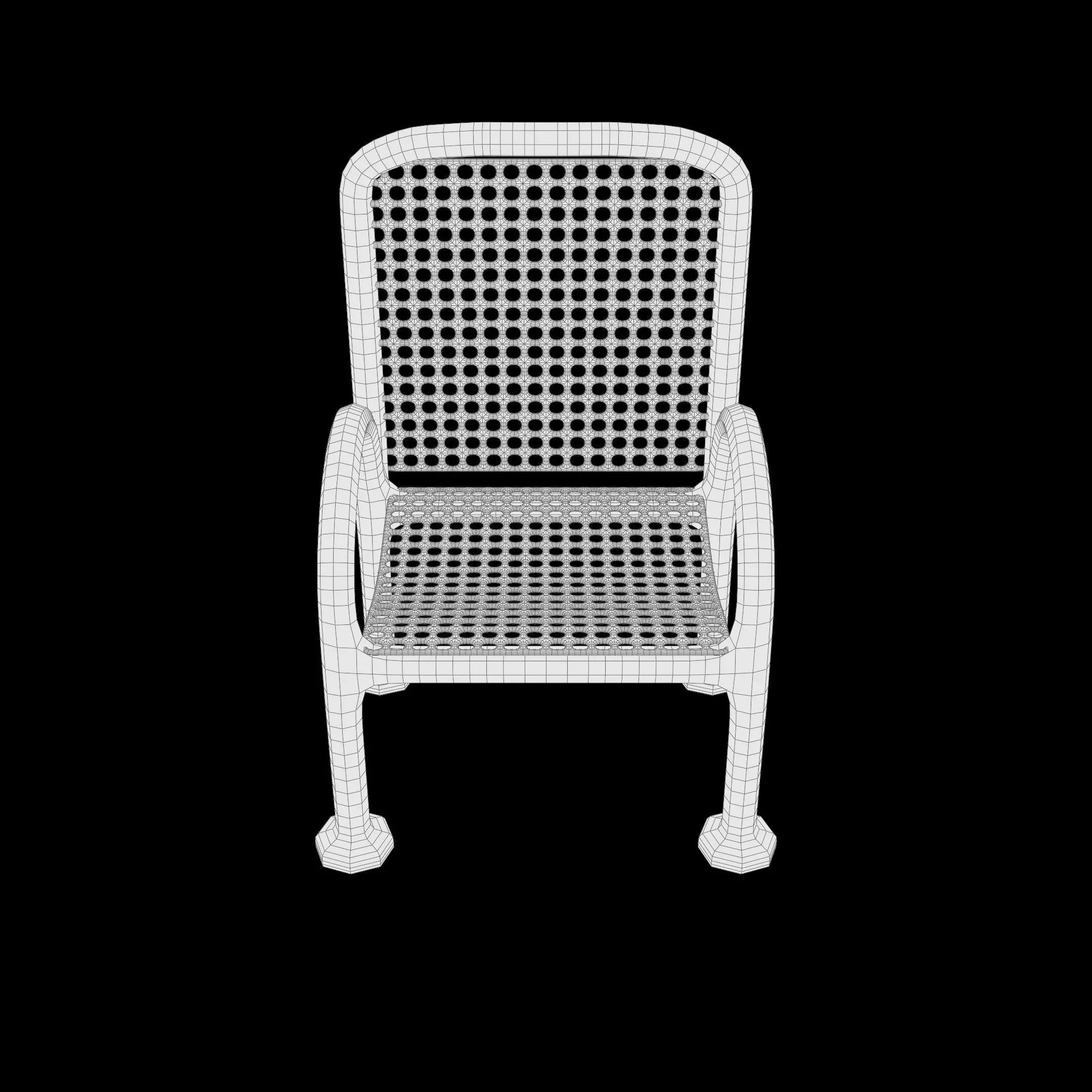 Chair Set Series 07 PBR 4K 3D model_15