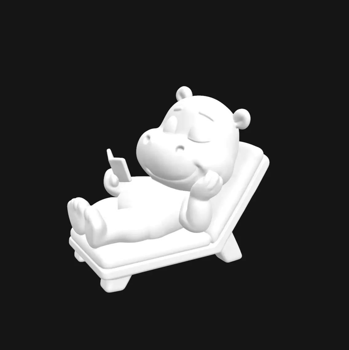 HIPPO HOLIDAYS SET 3D print model_5