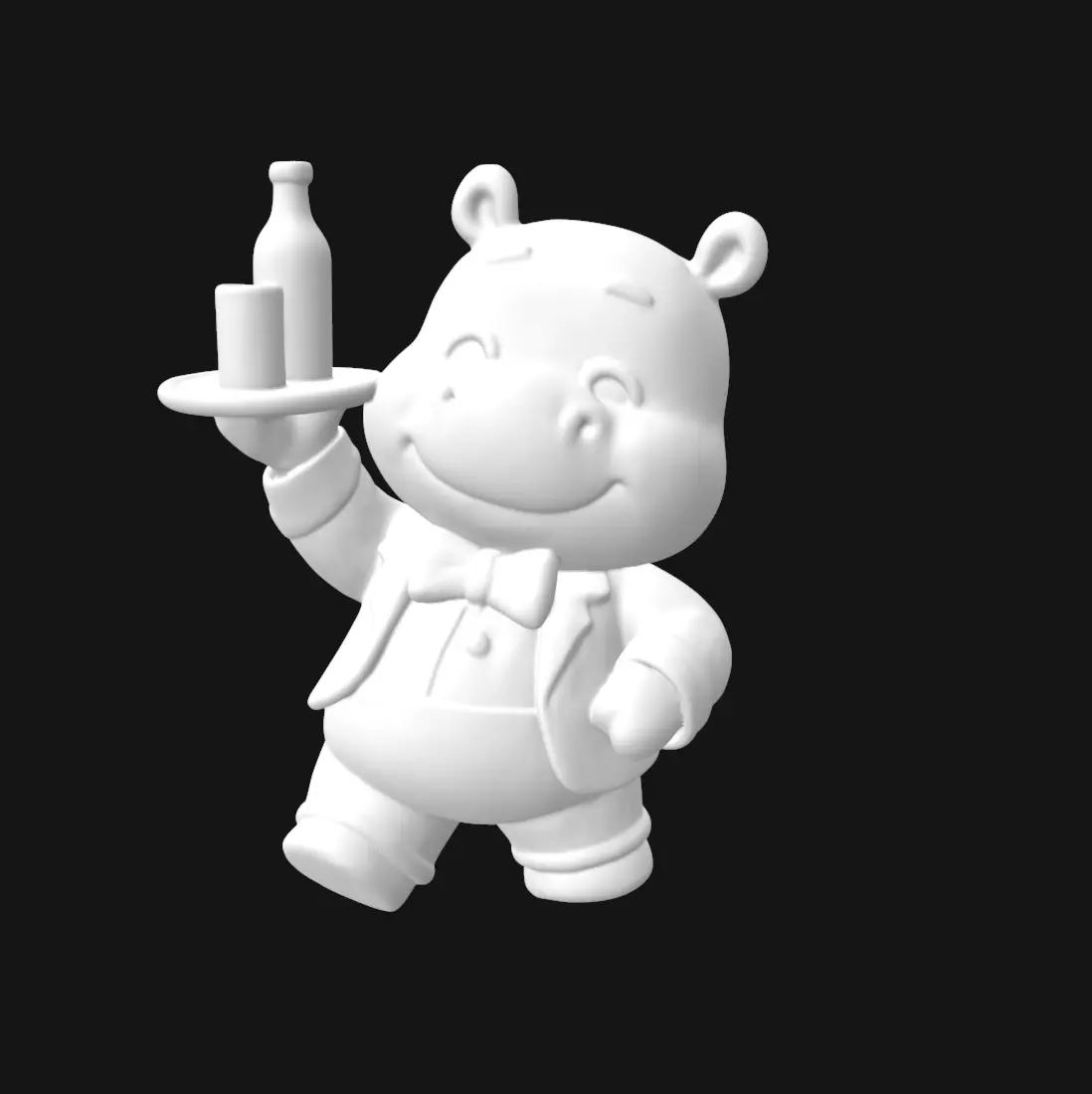 HIPPO HOLIDAYS SET 3D print model_7