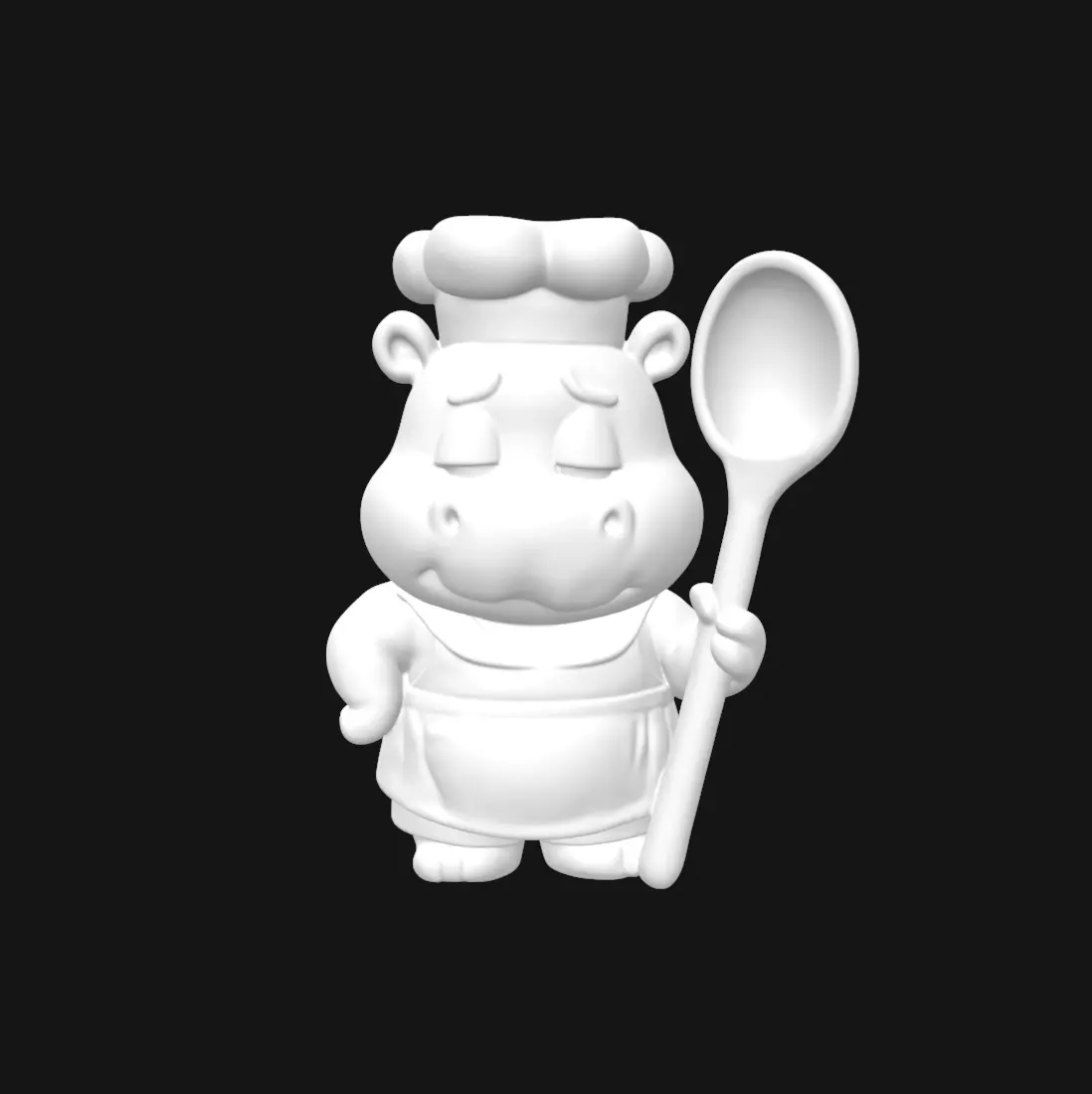 HIPPO HOLIDAYS SET 3D print model_3