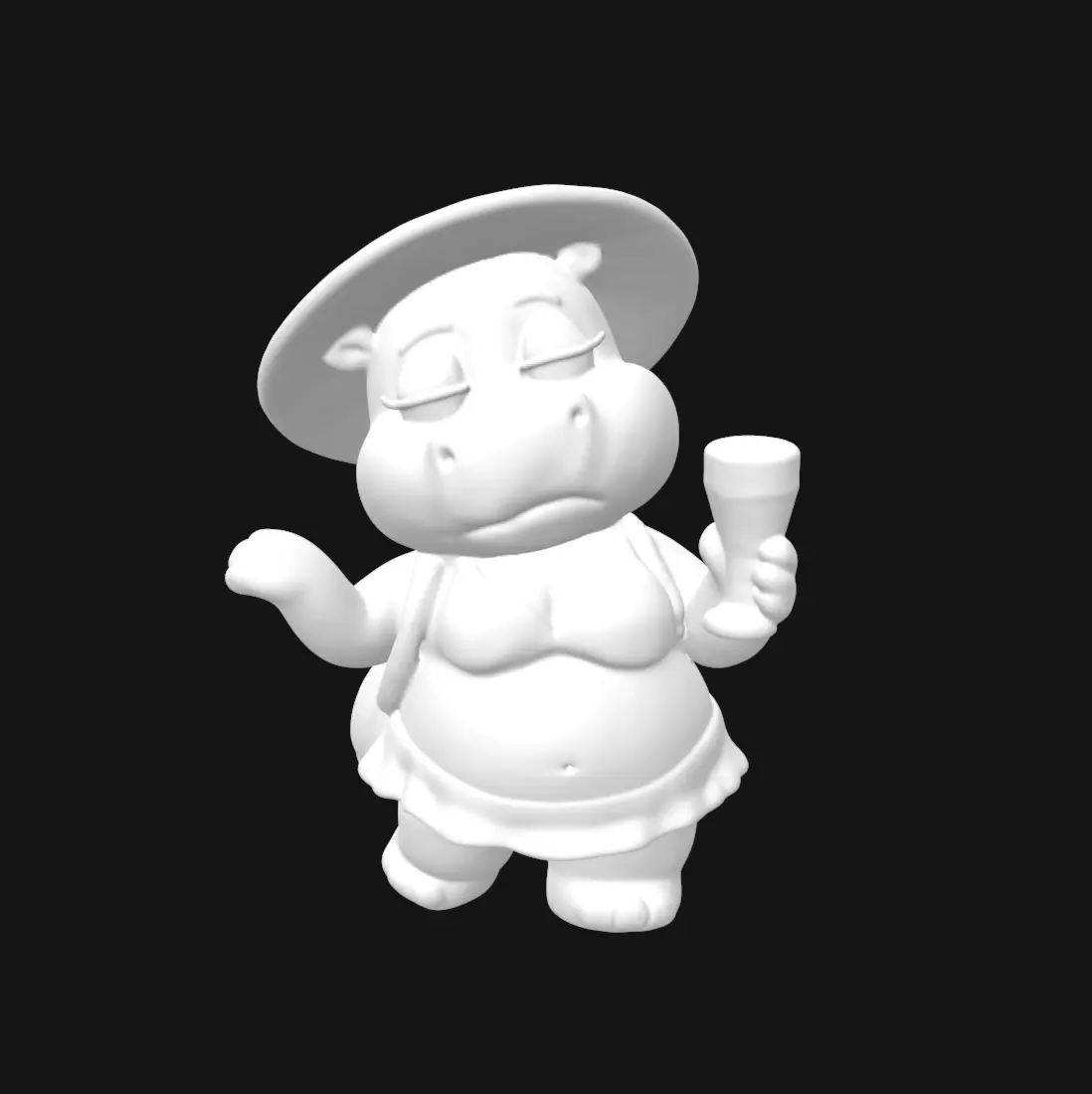 HIPPO HOLIDAYS SET 3D print model_6