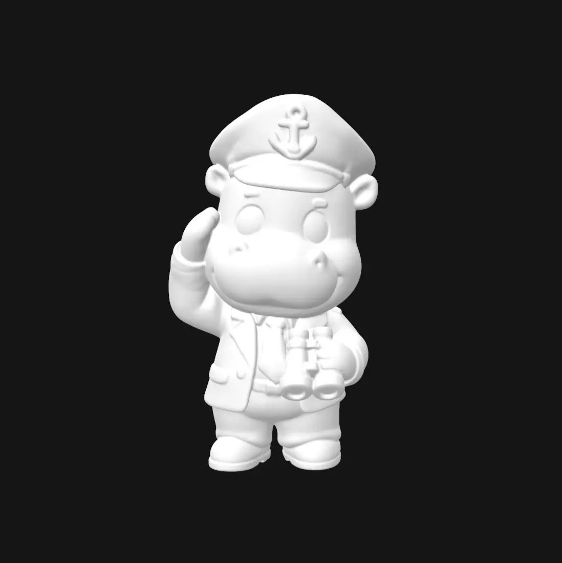 HIPPO HOLIDAYS SET 3D print model_2