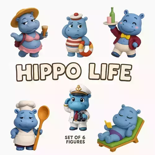 HIPPO HOLIDAYS SET