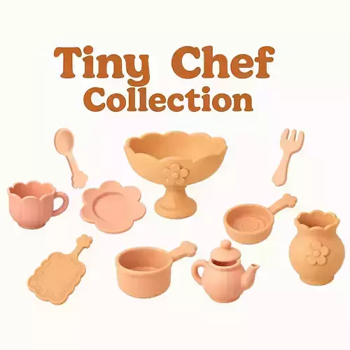 DOLLHOUSE FURNITURE - 3D PRINTABLE SET