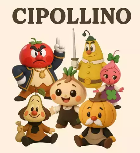 VEGETABLE FRIENDS - 3D PRINTABLE CHARACTER SET