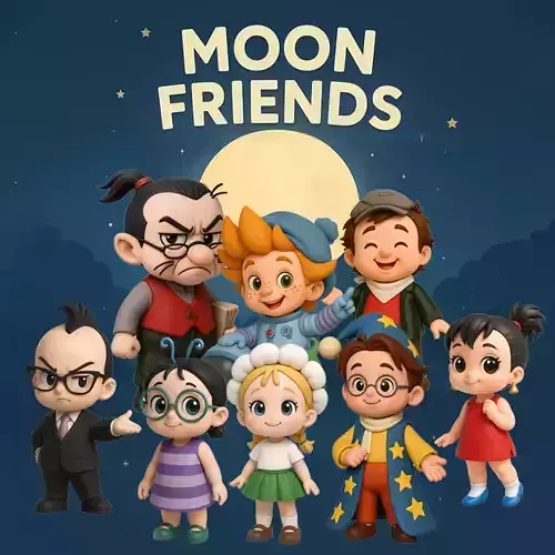 DUNNO ON THE MOON - 3D PRINTABLE CHARACTERS COLLECTION