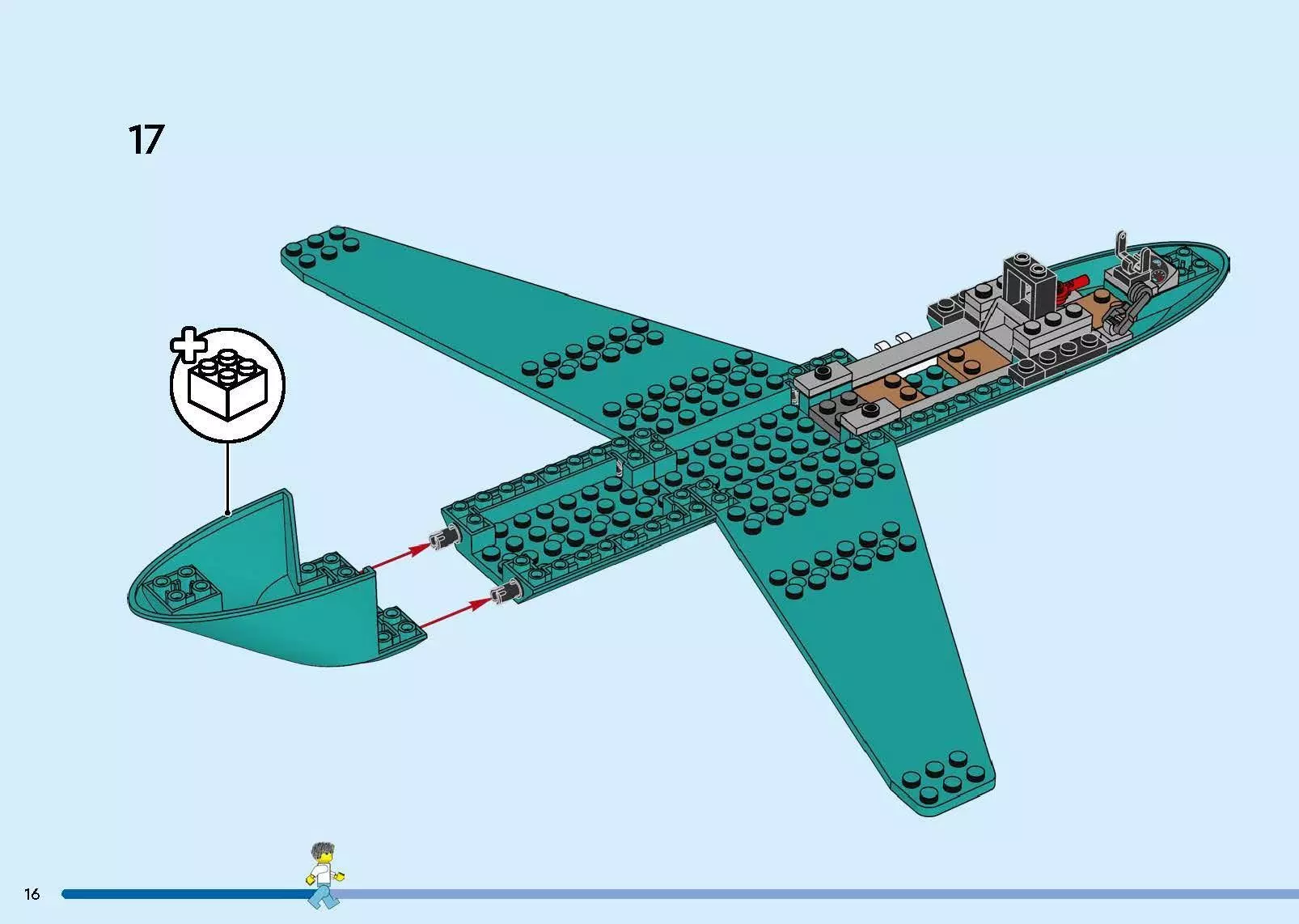TwindBricks3D - 60465 Emergency Air Ambulance Airplane 3D print model_58