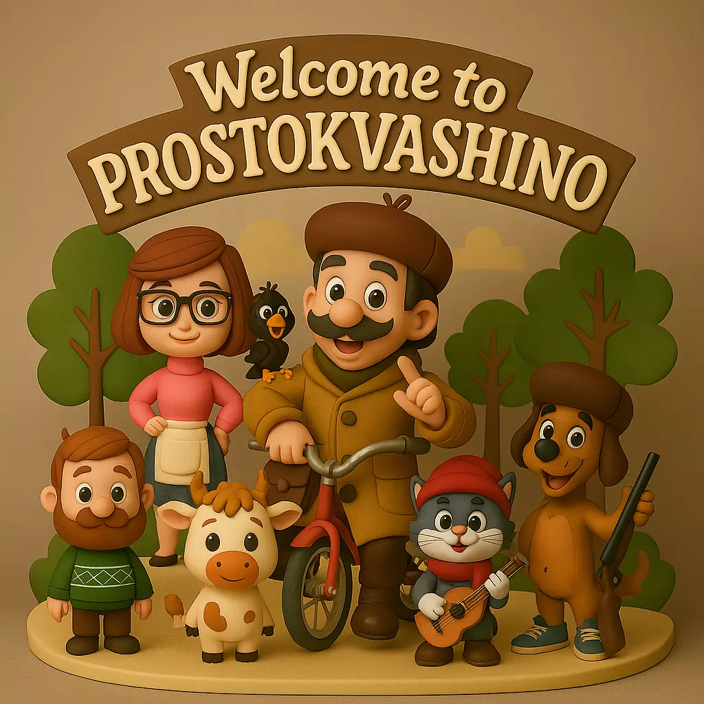 Beloved Characters of Prostokvashino - Set of 10 STL Models 3D print model