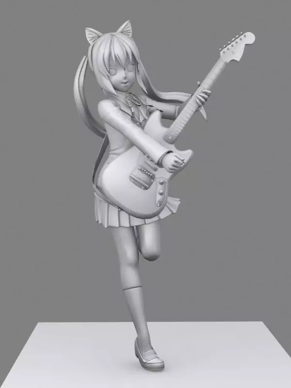 Nakano Azusa in K-on 3D print model