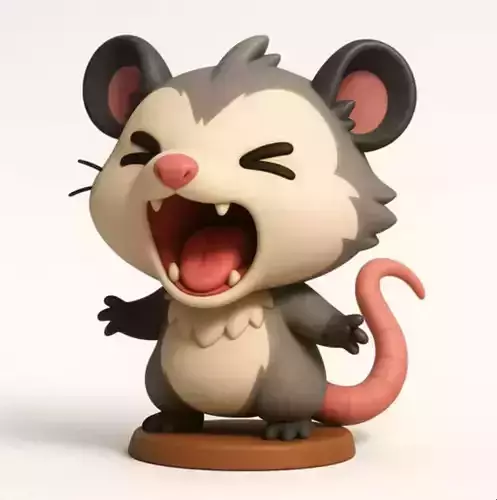 CUTE OPOSSUM Free 3D print model