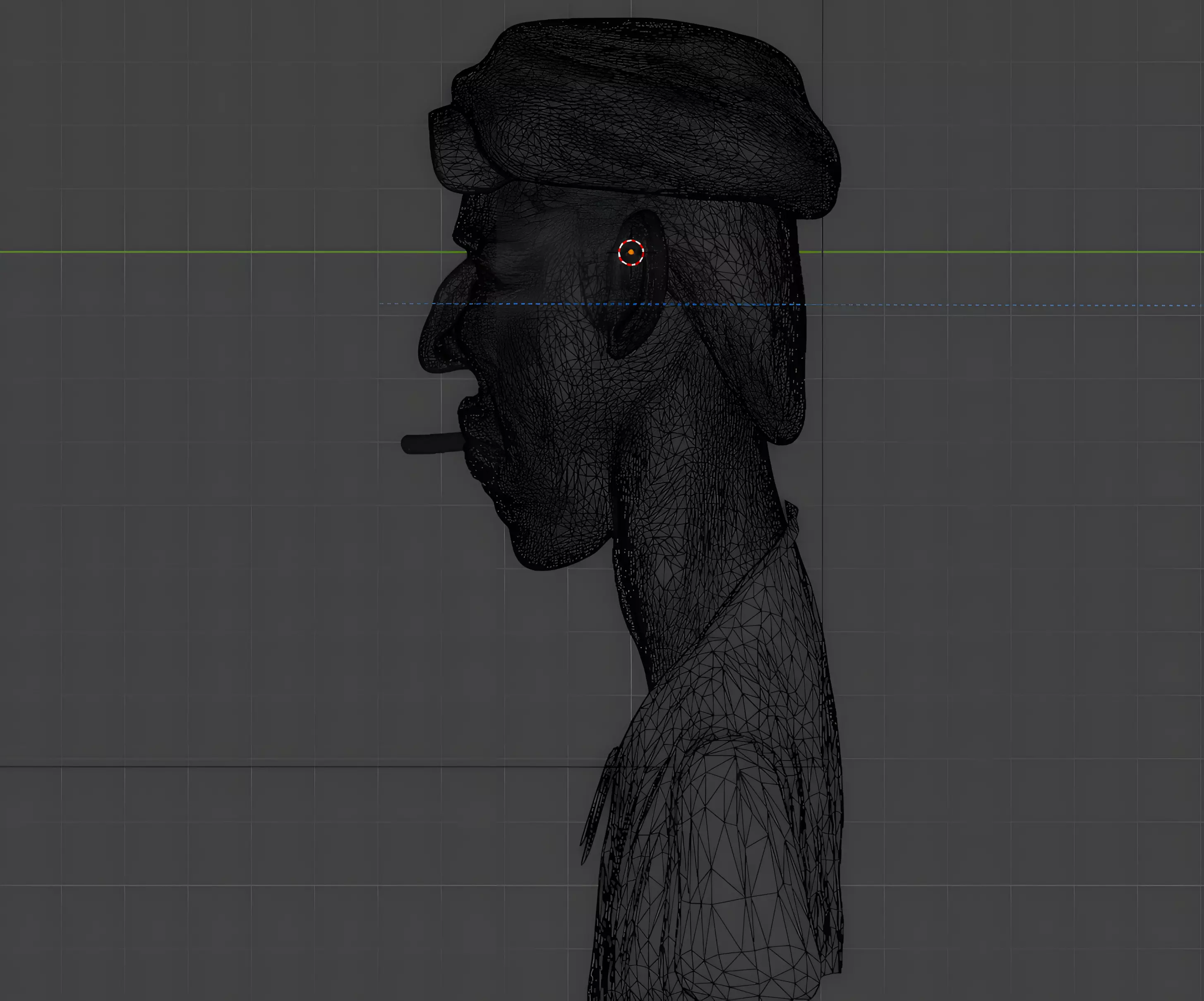 Stylized Old Man Character  Sculpted 3D Model  Games  Printing 3D print model_8