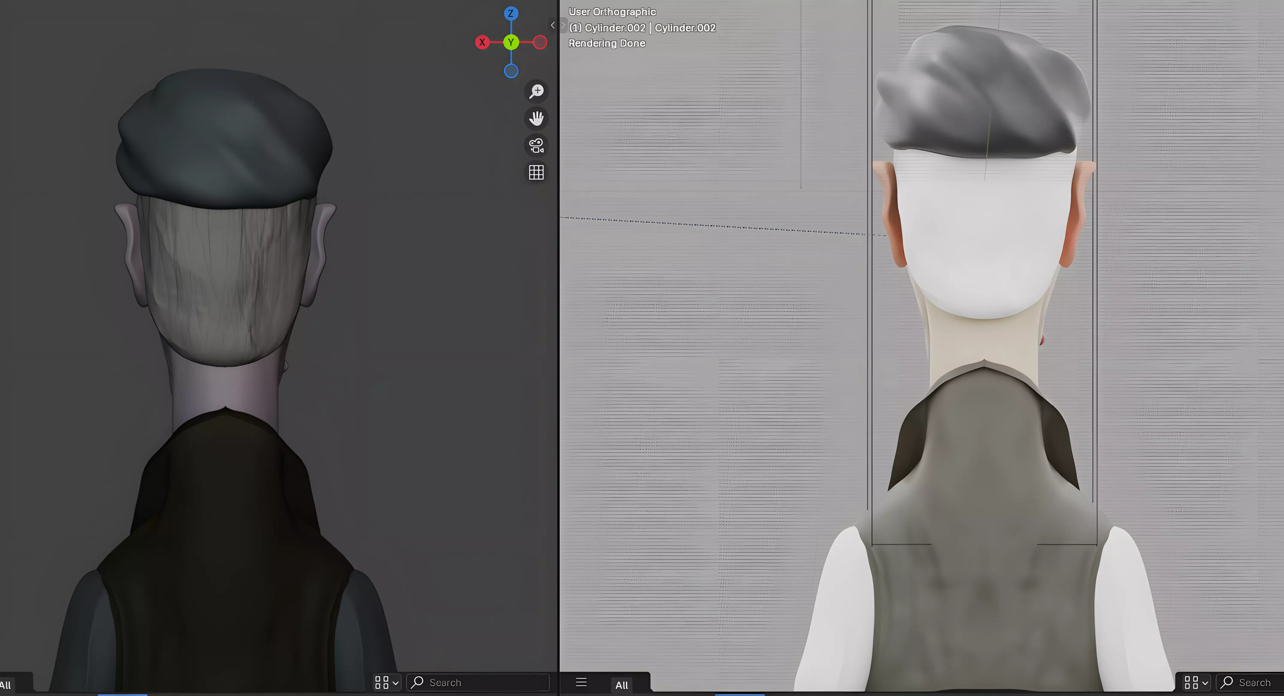 Stylized Old Man Character  Sculpted 3D Model  Games  Printing 3D print model_4