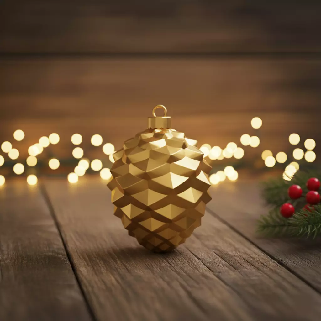 Pinecone Ornament 3D print model_0