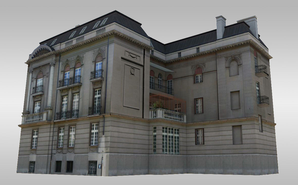 City Villa Low-poly 3D model_2