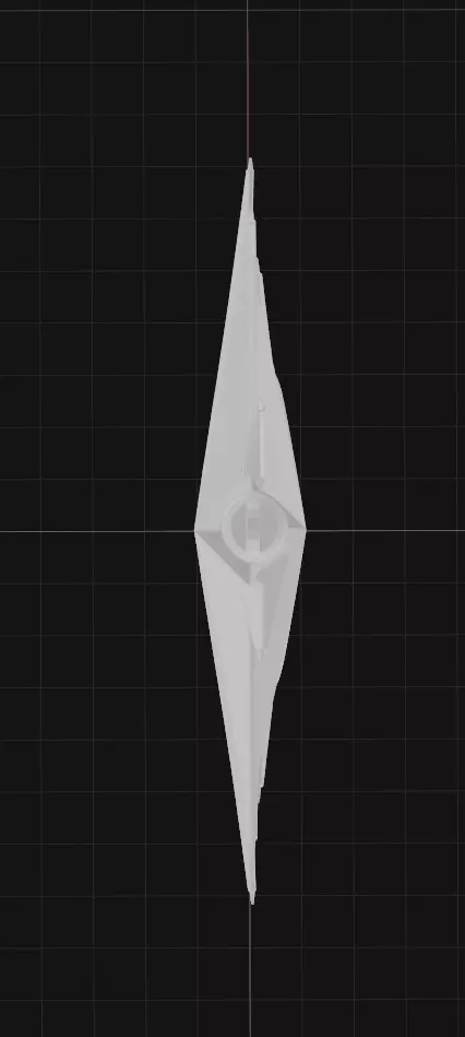 Crimson Starburst Ornament 3D print model_2