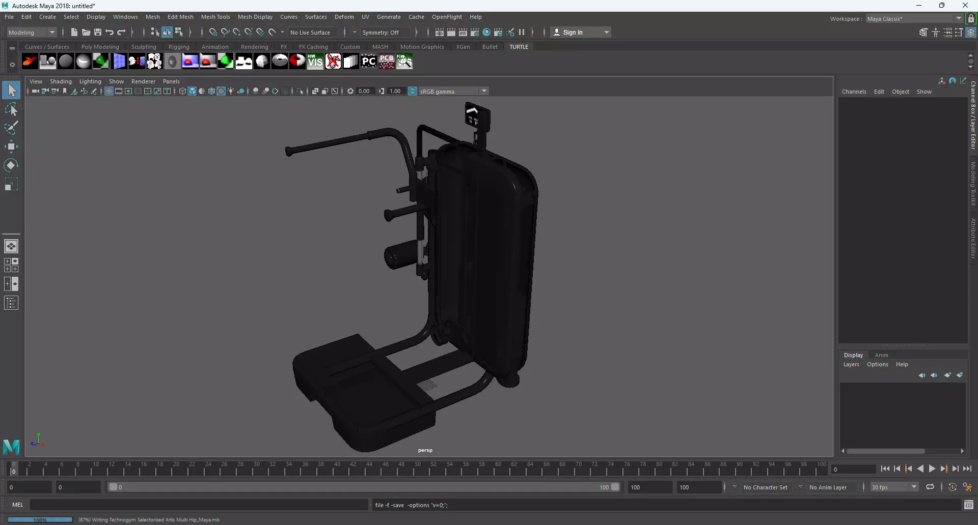 Technogym Selectorized Artis Multi Hip 3D model_10