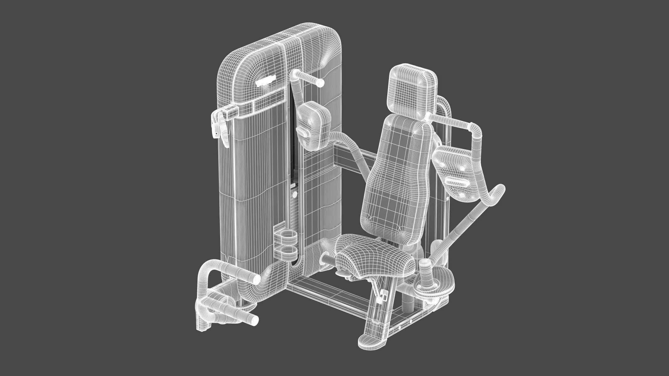 Technogym Selectorized Artis Pectoral 3D model_2
