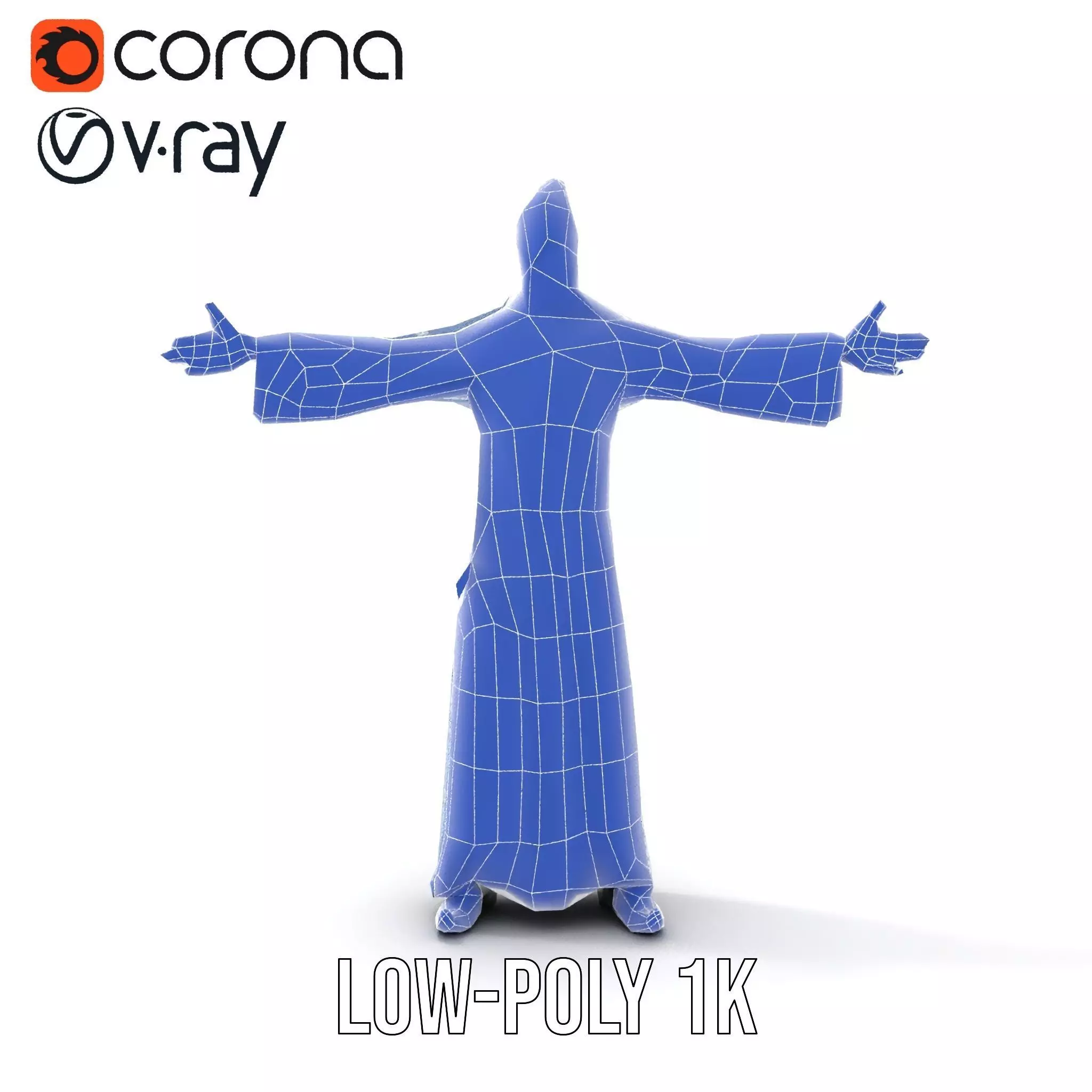 Wizard Starry Robe model pack Low-poly 3D model_30