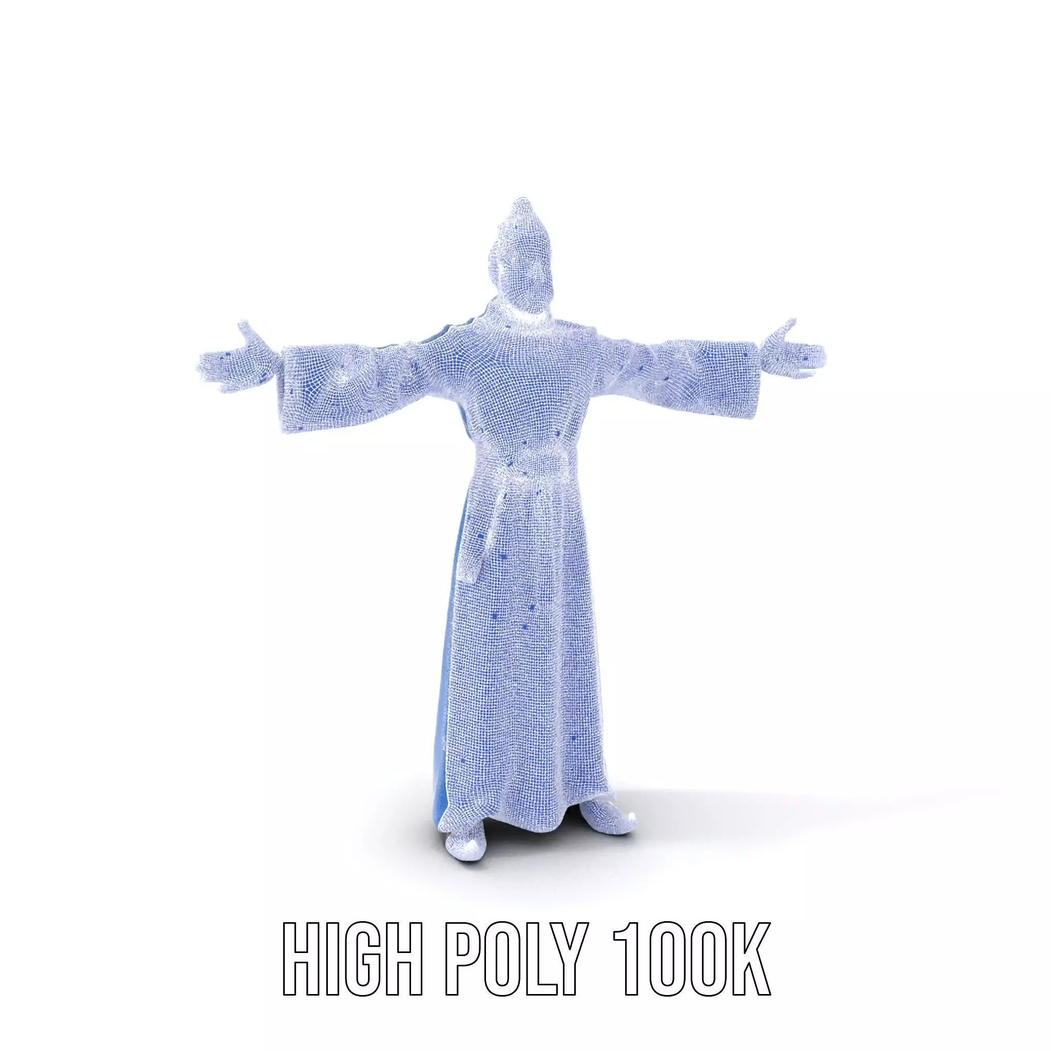 Wizard Starry Robe model pack Low-poly 3D model_4
