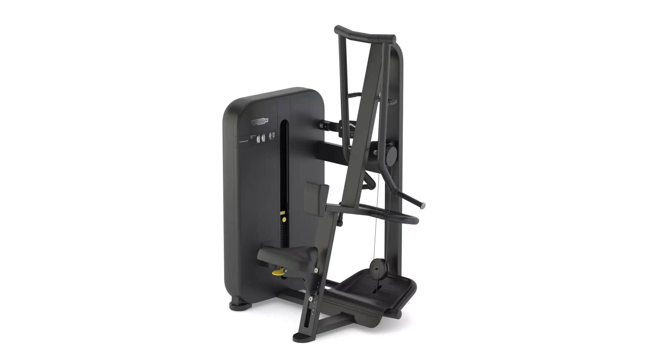 Technogym Selectorized Artis Rear Delt Row 3D model_0
