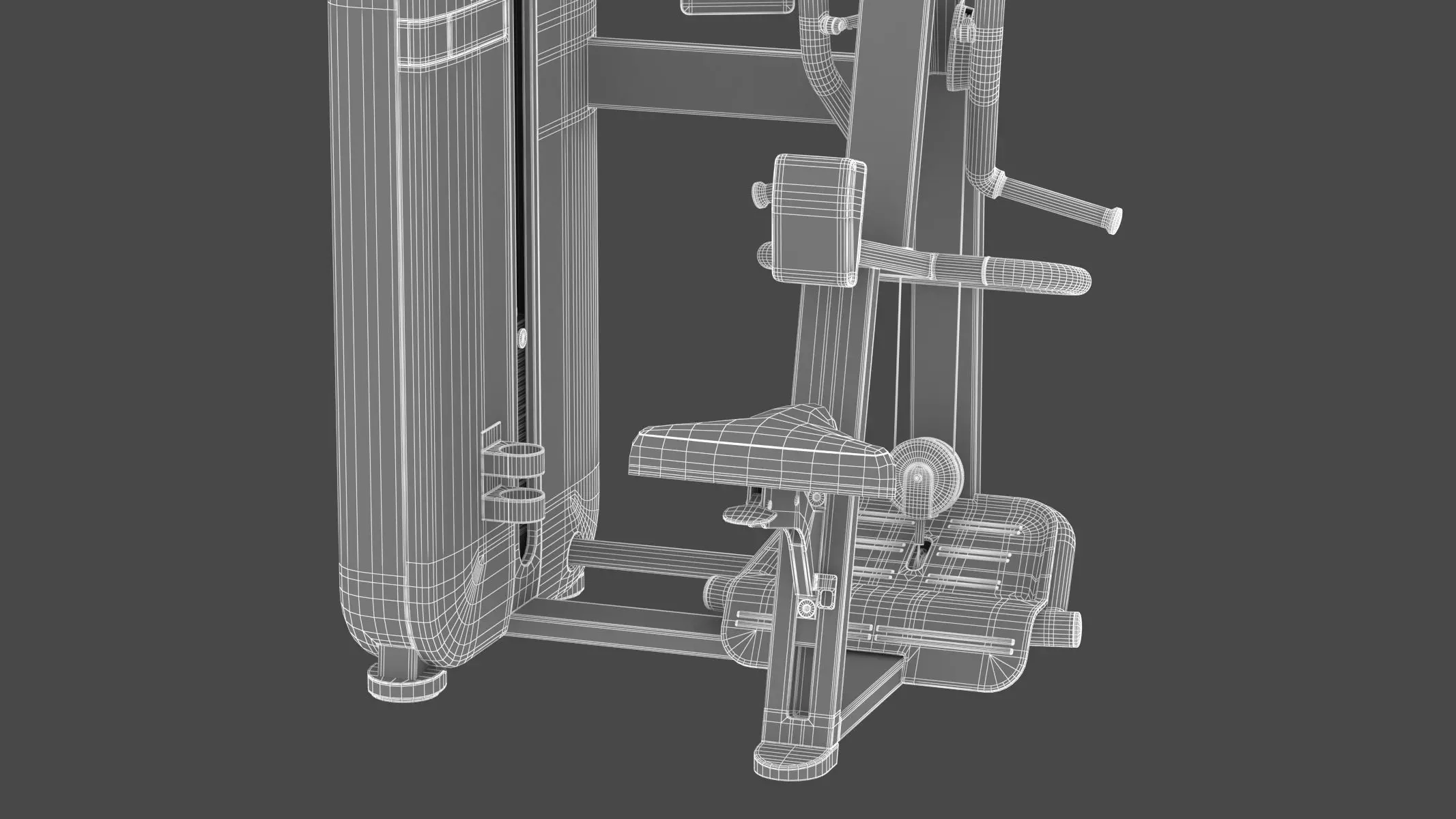 Technogym Selectorized Artis Rear Delt Row 3D model_17