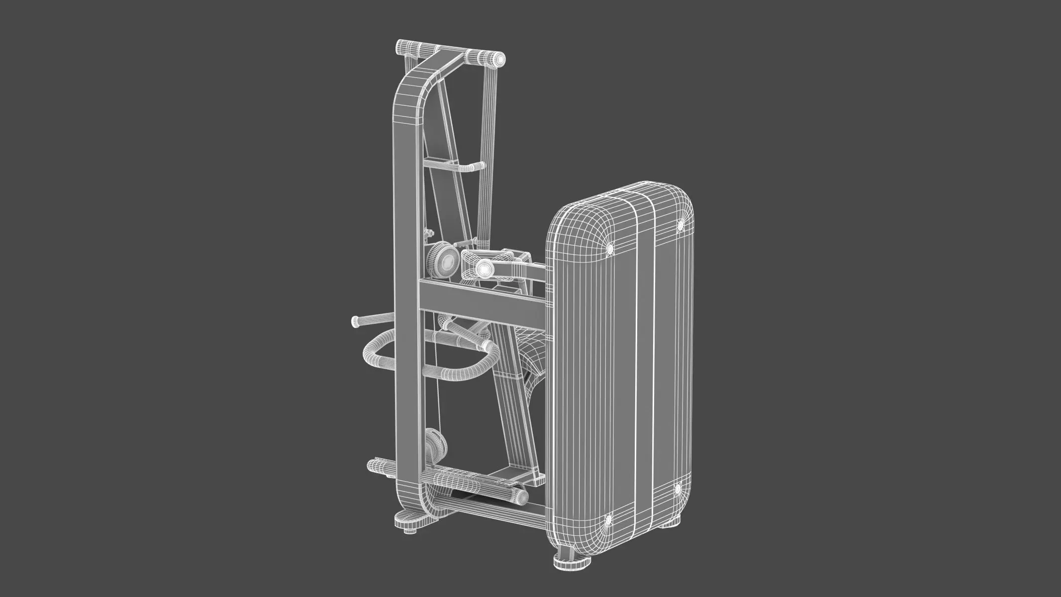 Technogym Selectorized Artis Rear Delt Row 3D model_16