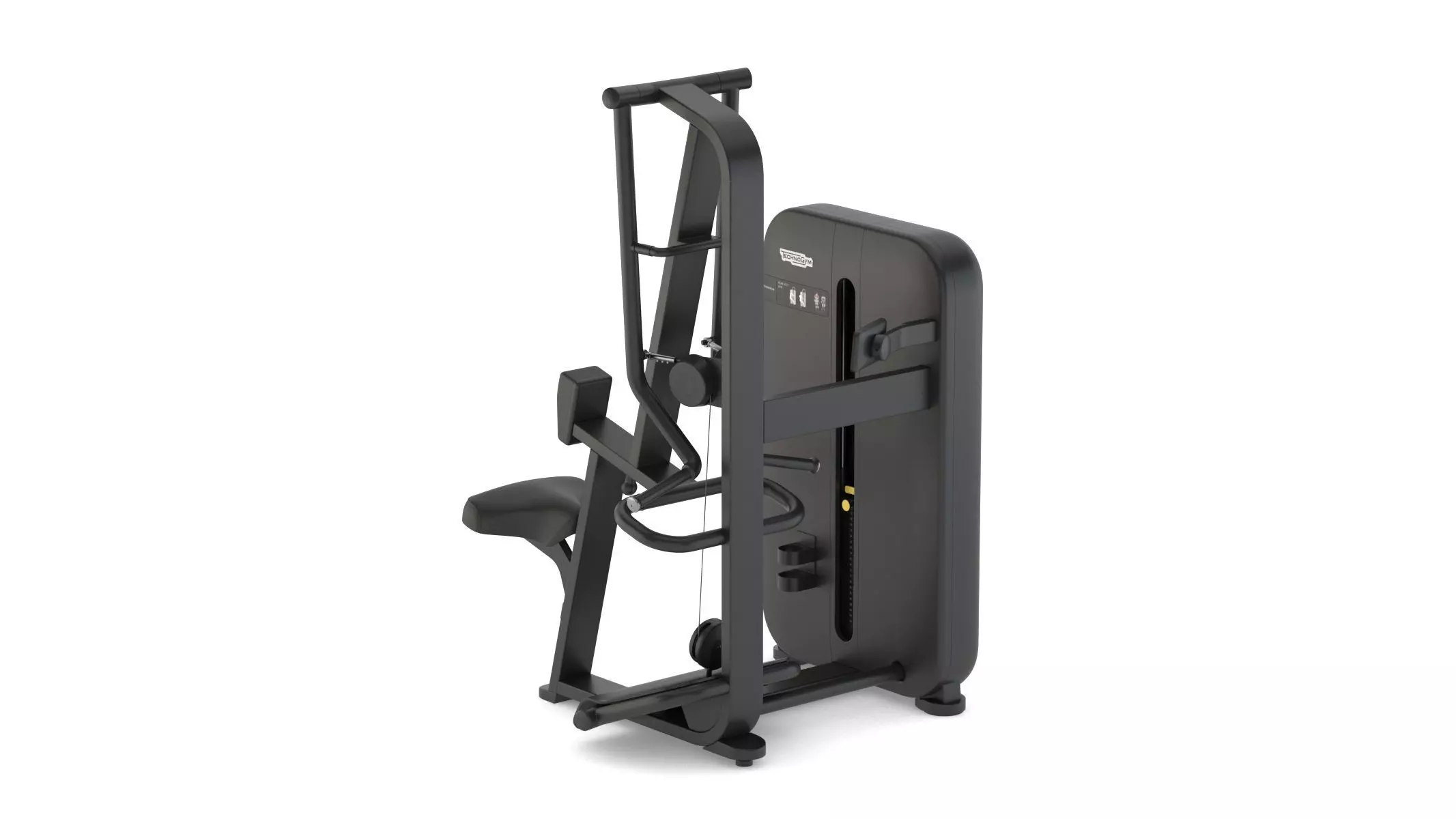 Technogym Selectorized Artis Rear Delt Row 3D model_4