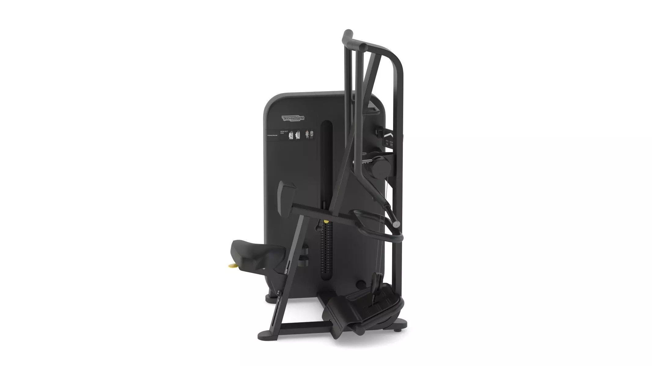Technogym Selectorized Artis Rear Delt Row 3D model_3