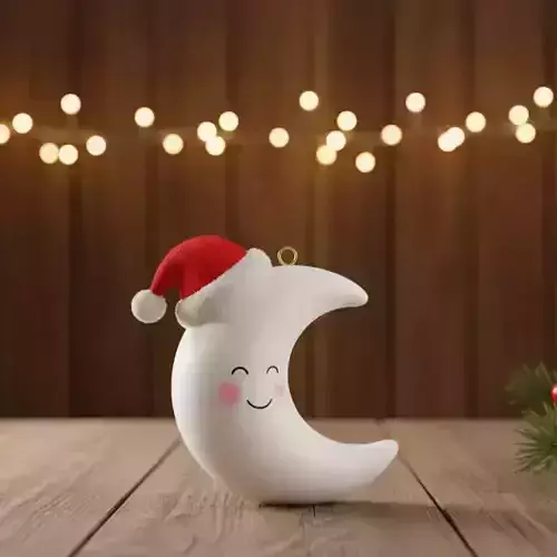 Jolly Crescent Moon 3D print model