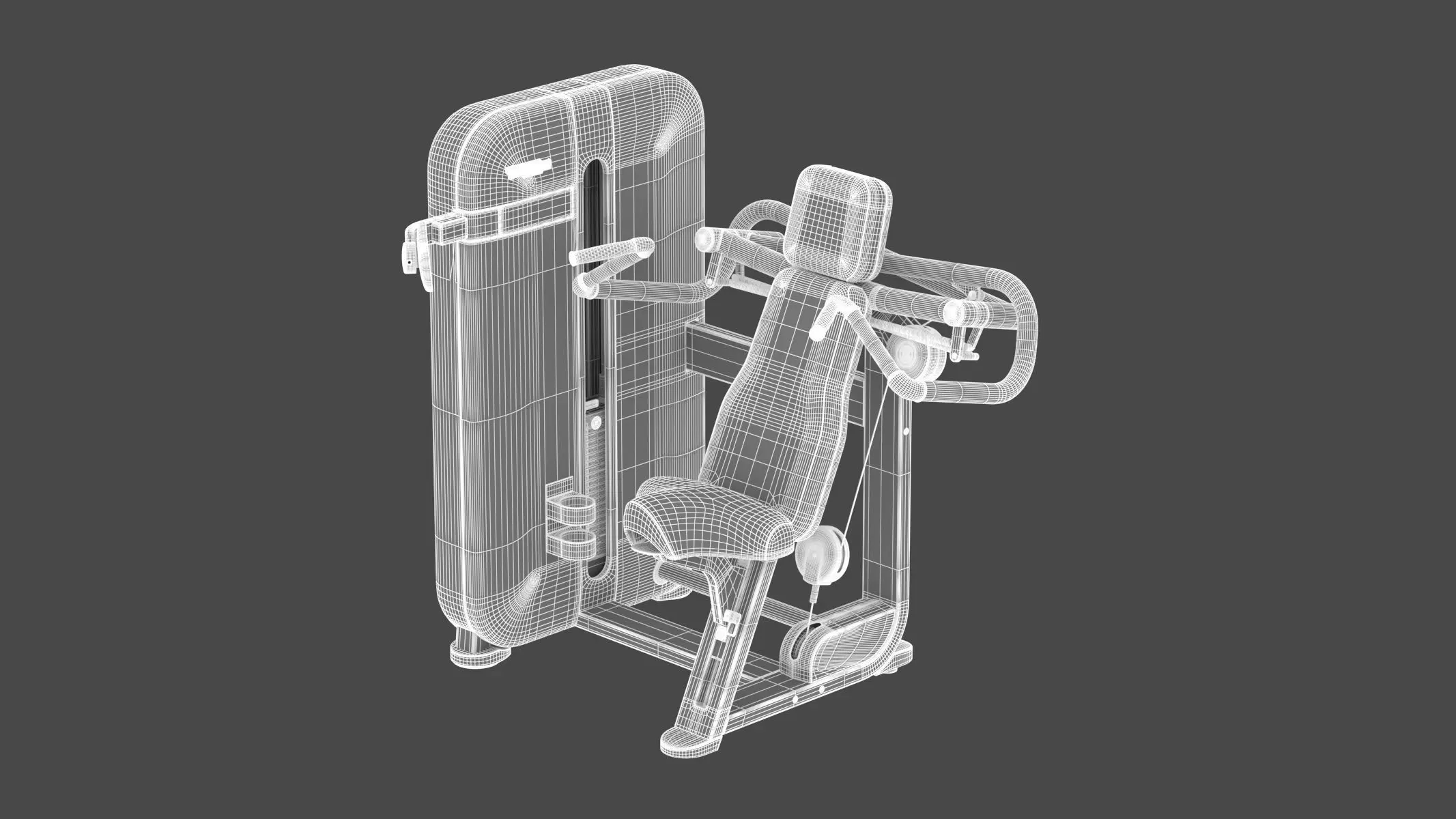 Technogym Selectorized Artis Shoulder Press 3D model_2