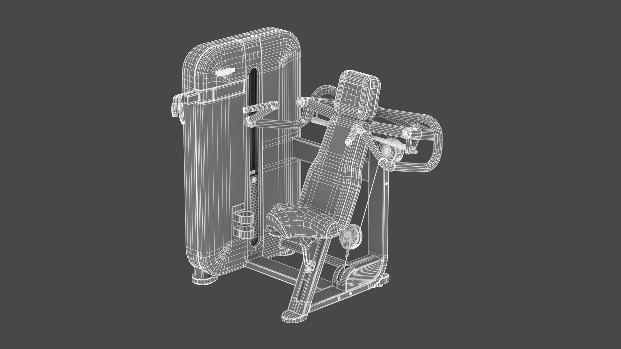 Technogym Selectorized Artis Shoulder Press 3D model_1