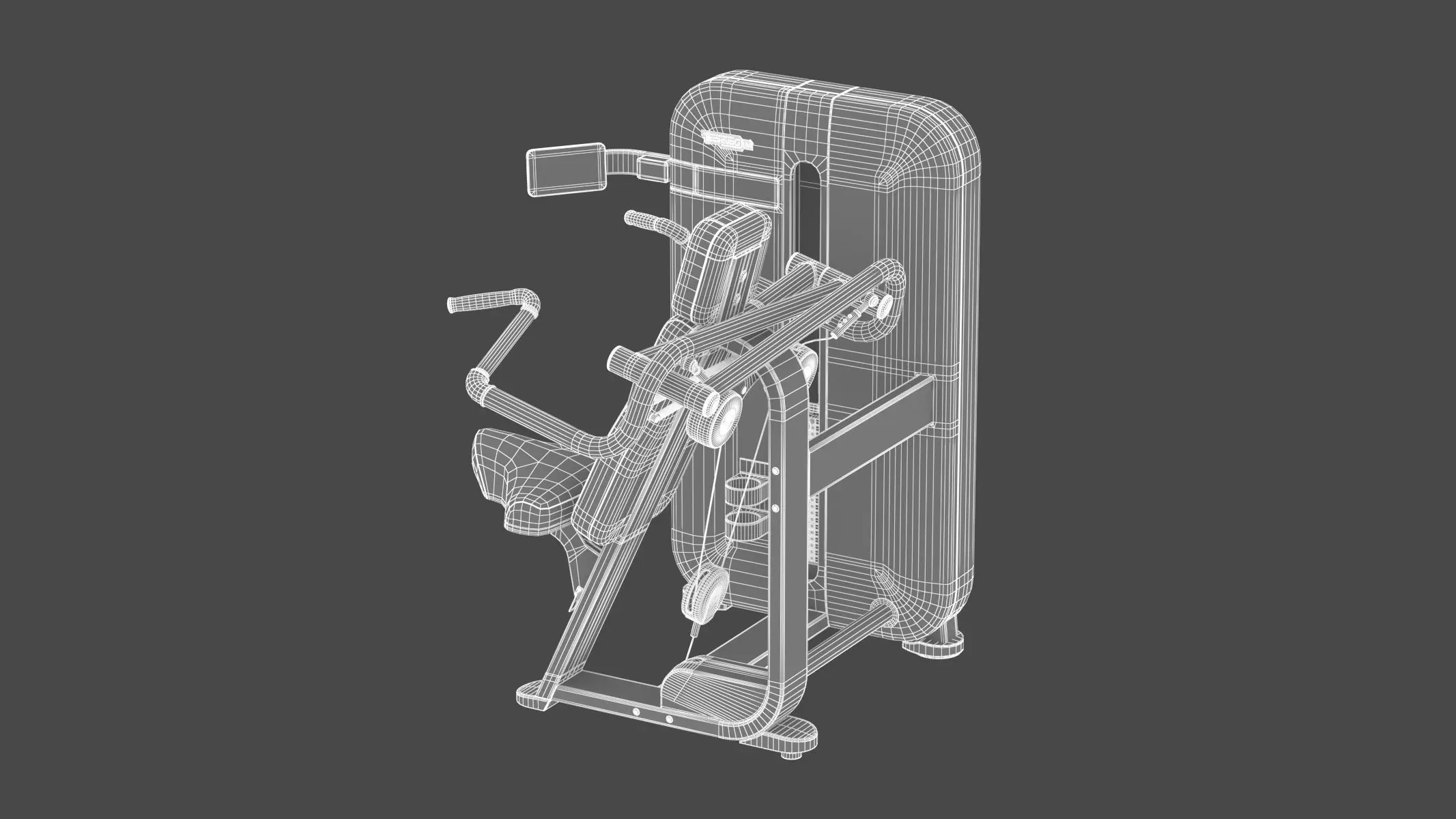 Technogym Selectorized Artis Shoulder Press 3D model_15