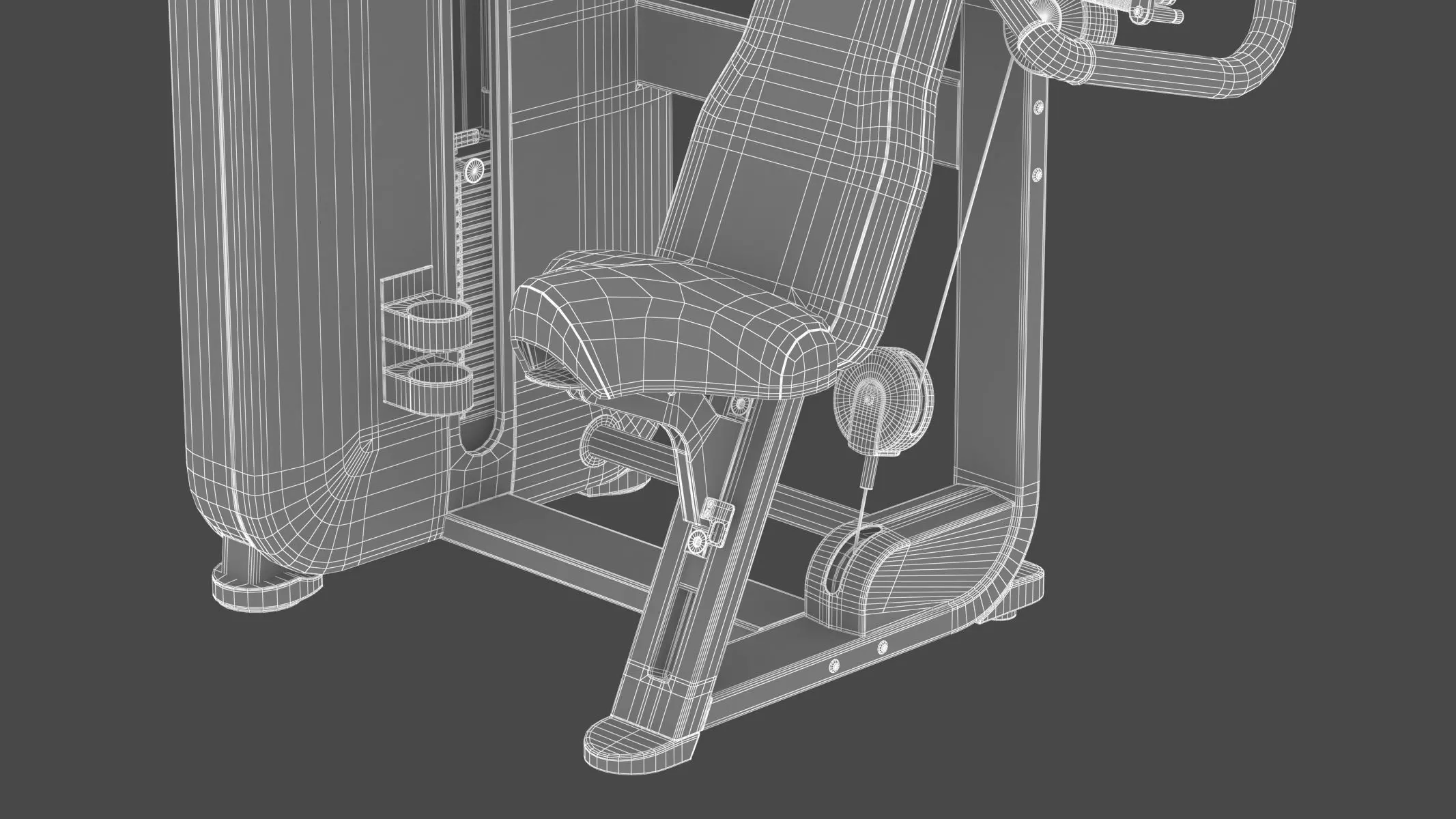 Technogym Selectorized Artis Shoulder Press 3D model_17