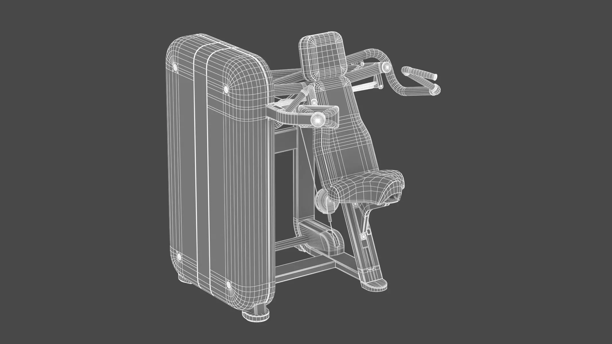 Technogym Selectorized Artis Shoulder Press 3D model_16