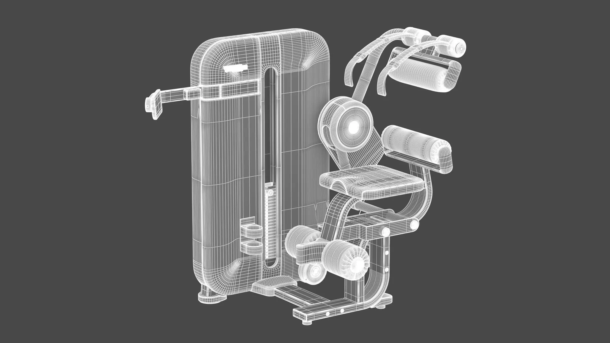 Technogym Selectorized Artis Total Abdominal 3D model_2