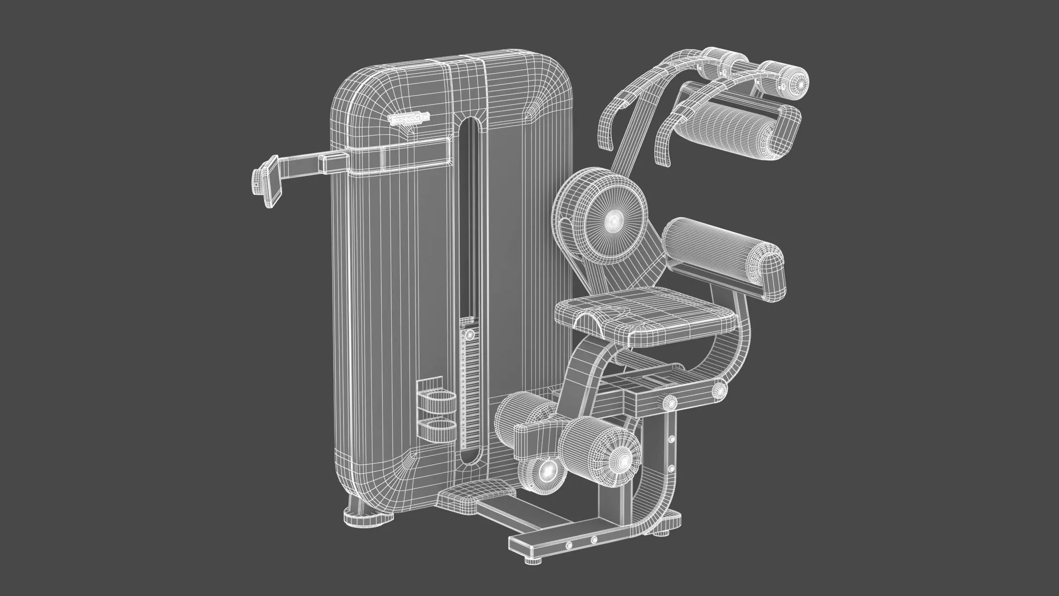 Technogym Selectorized Artis Total Abdominal 3D model_1