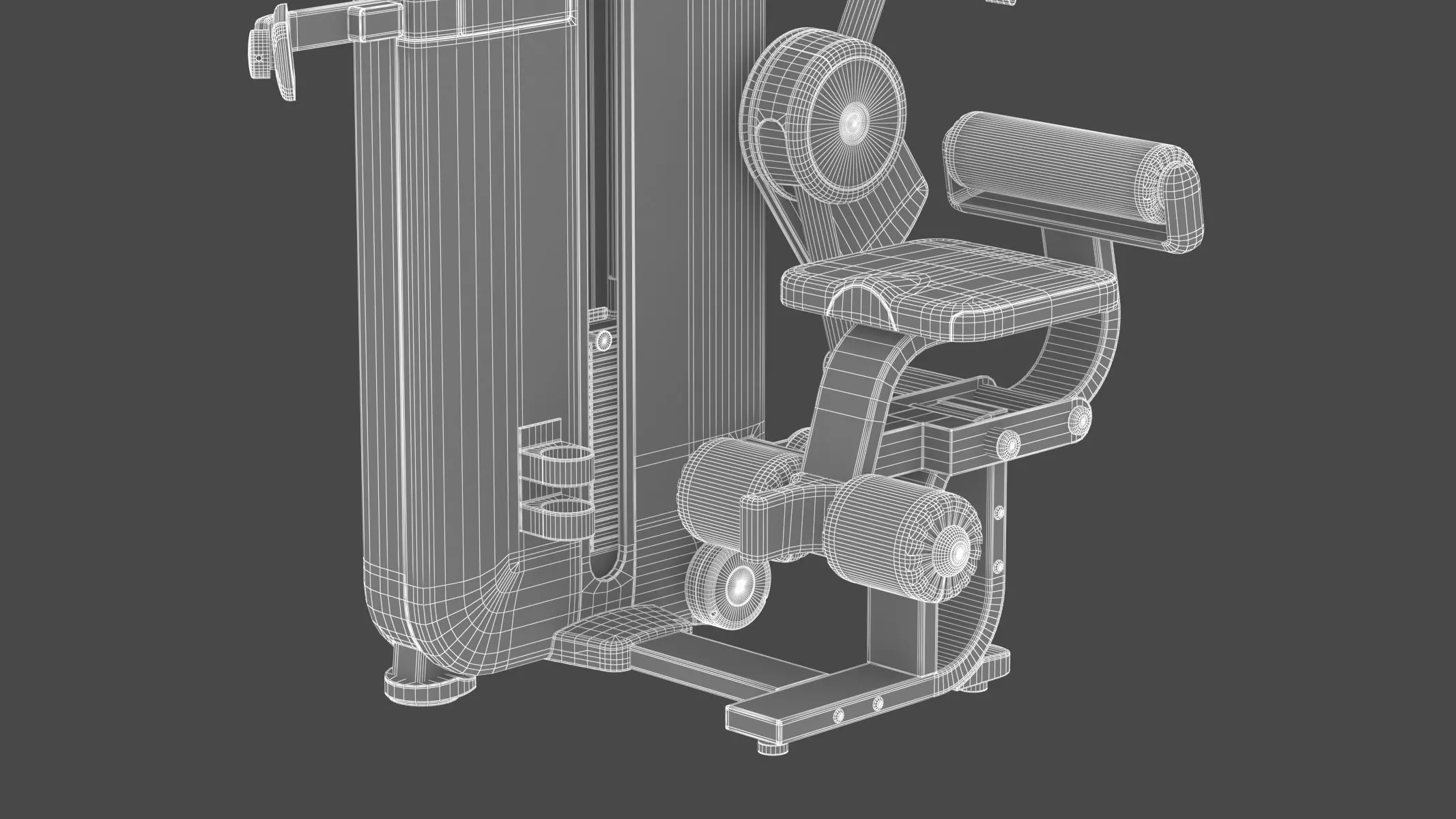 Technogym Selectorized Artis Total Abdominal 3D model_17