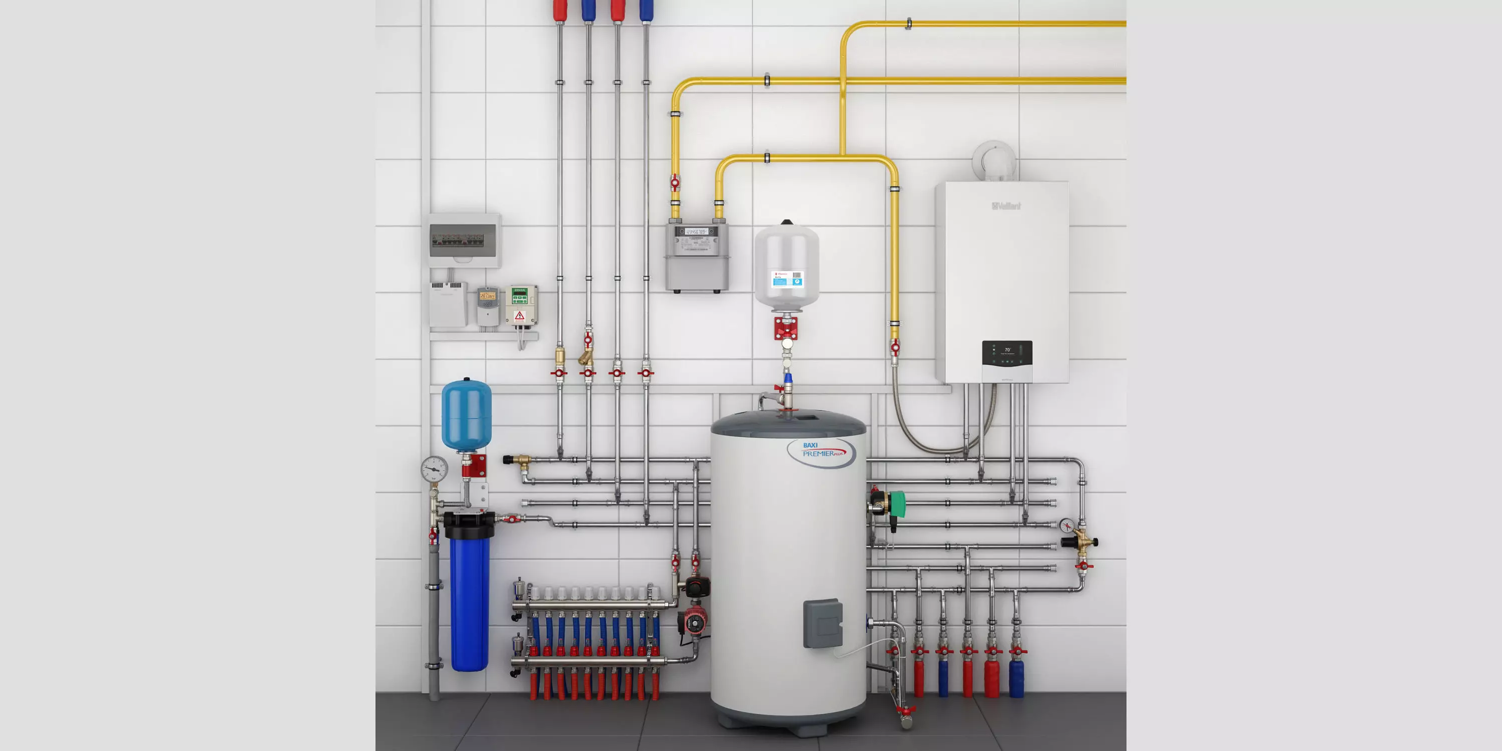 Boiler room full set 3D model_0