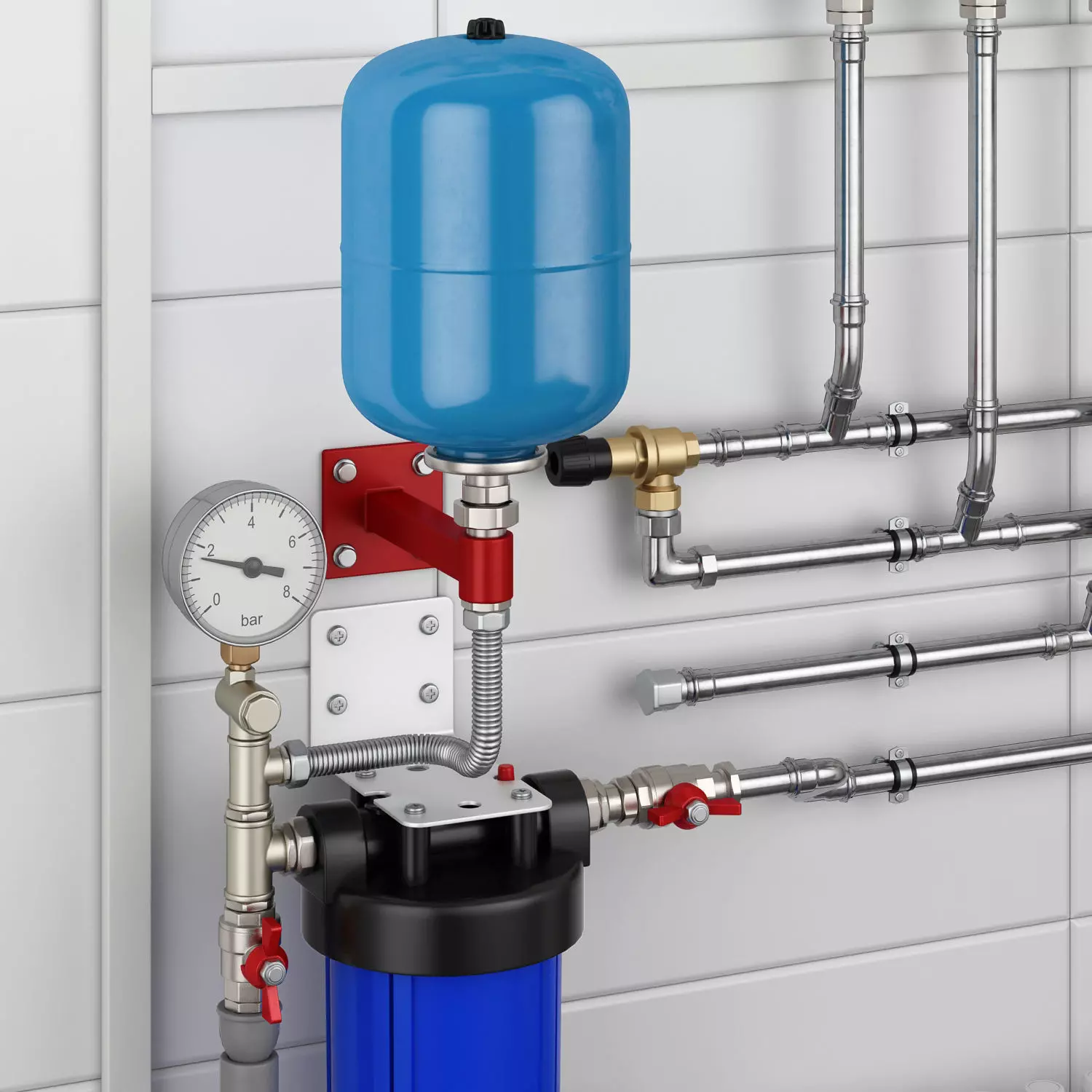 Boiler room full set 3D model_11