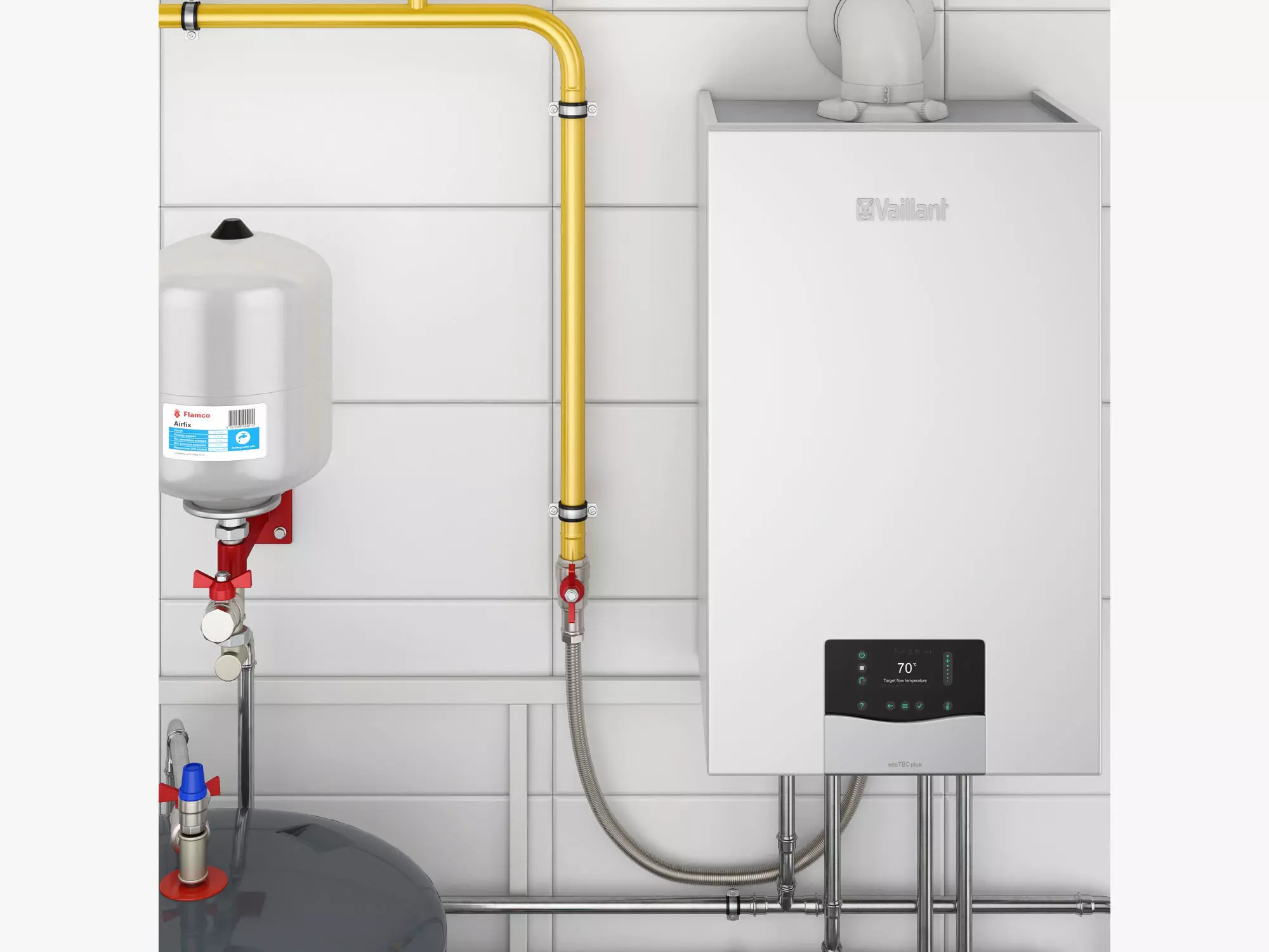 Boiler room full set 3D model_16