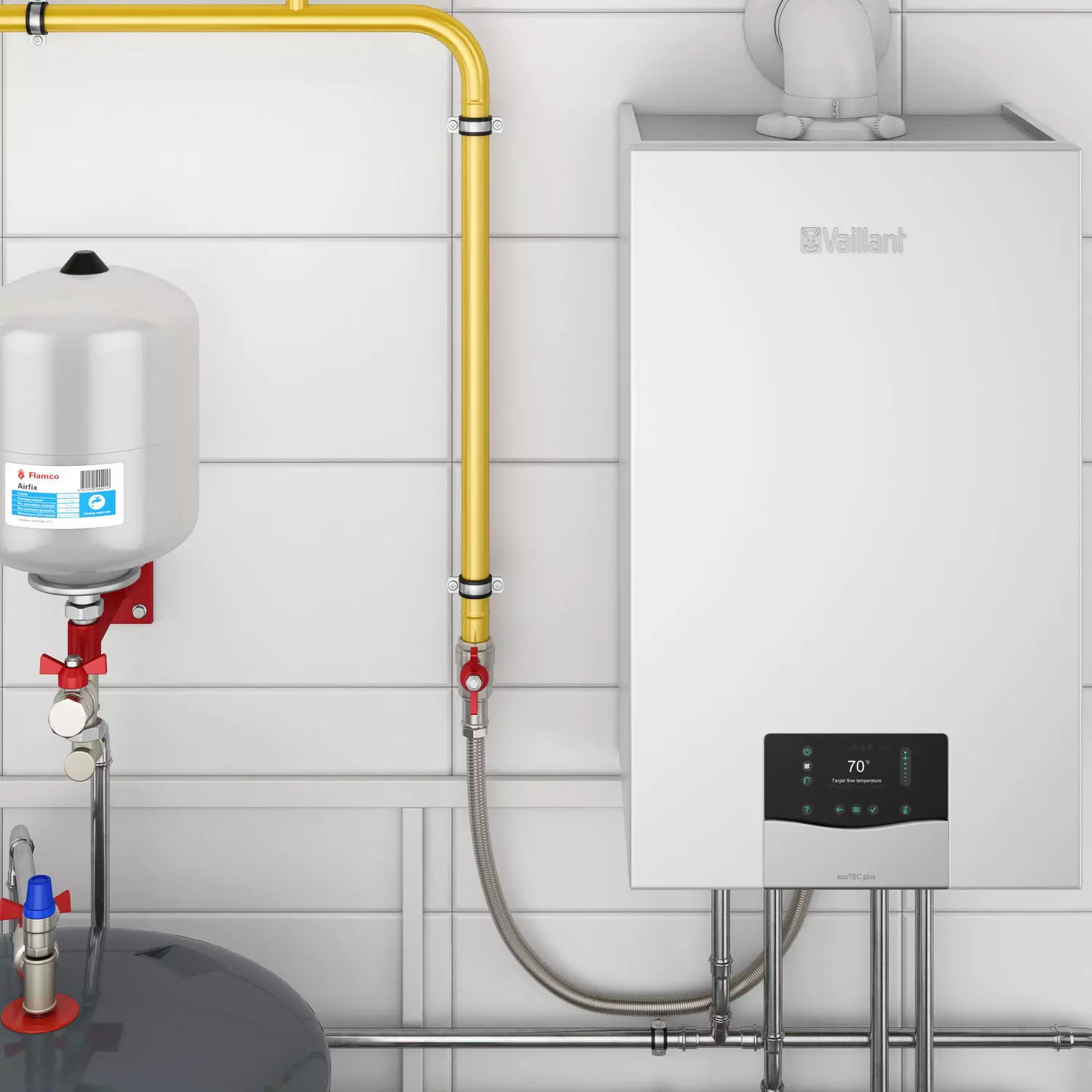 Boiler room full set 3D model_7