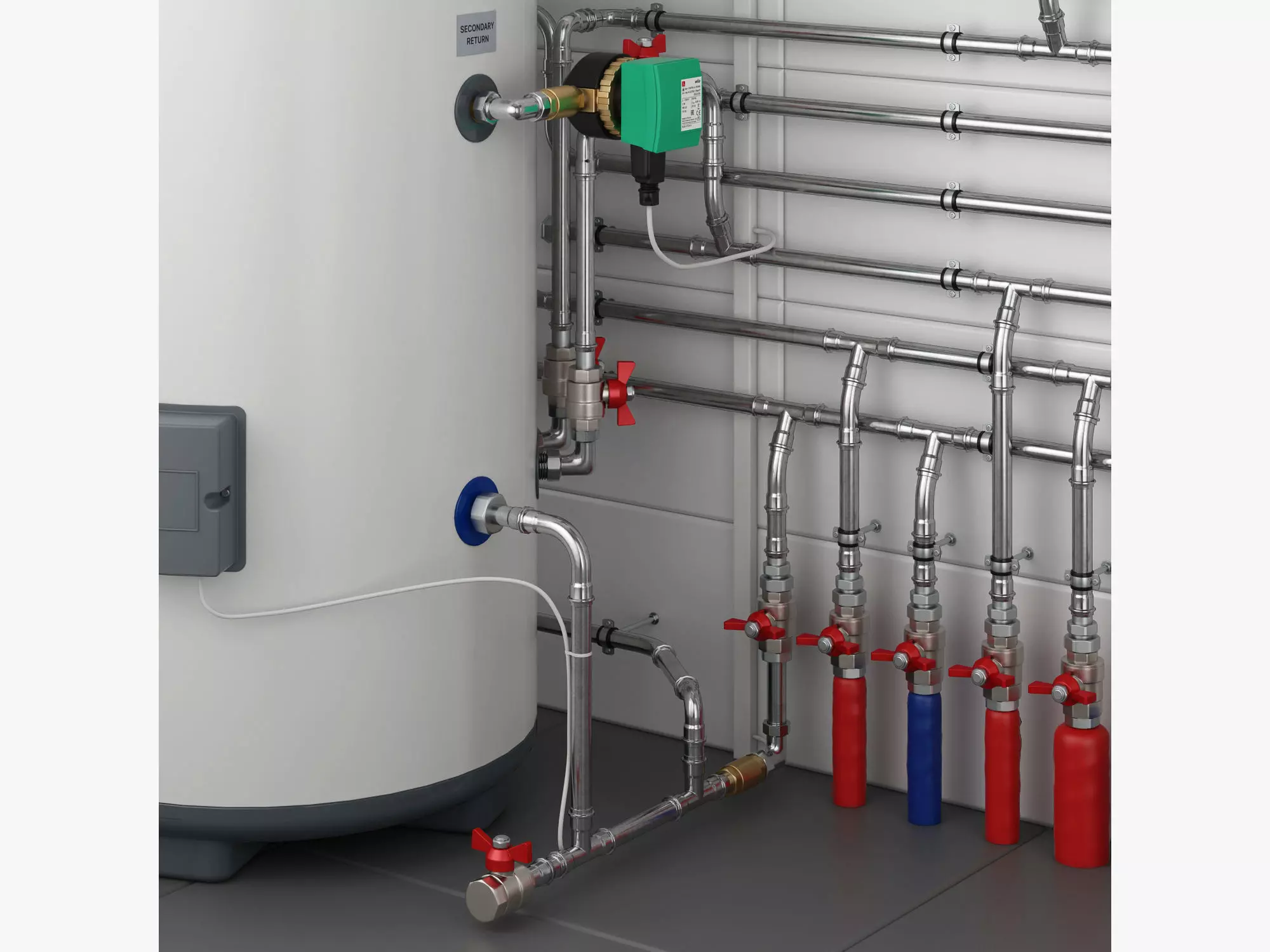 Boiler room full set 3D model_18