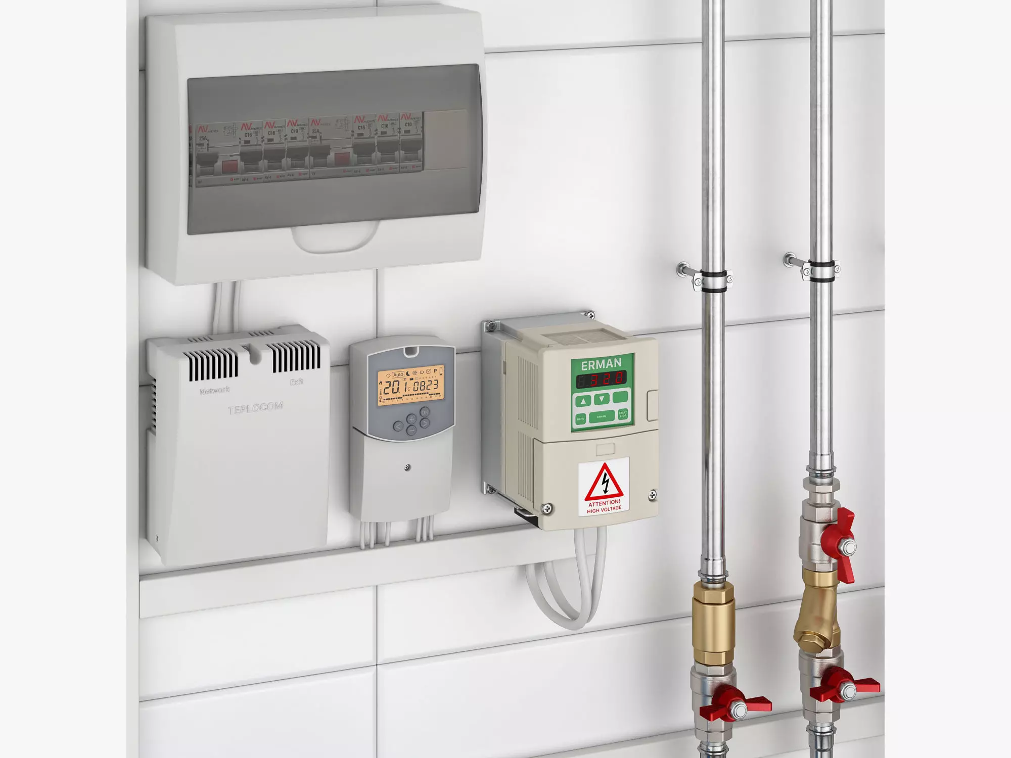 Boiler room full set 3D model_21