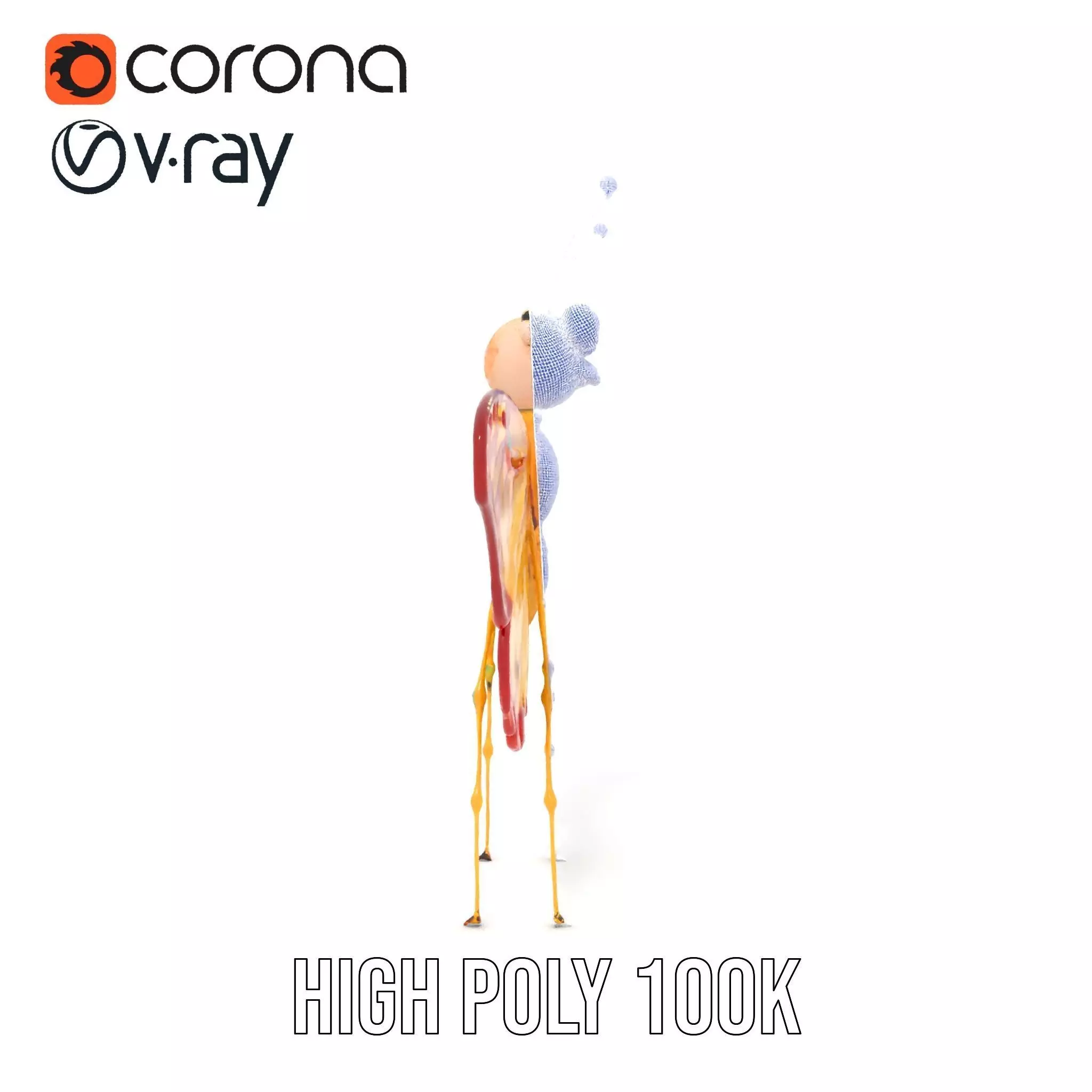 Whimsical Butterfly model pack Low-poly 3D model_32